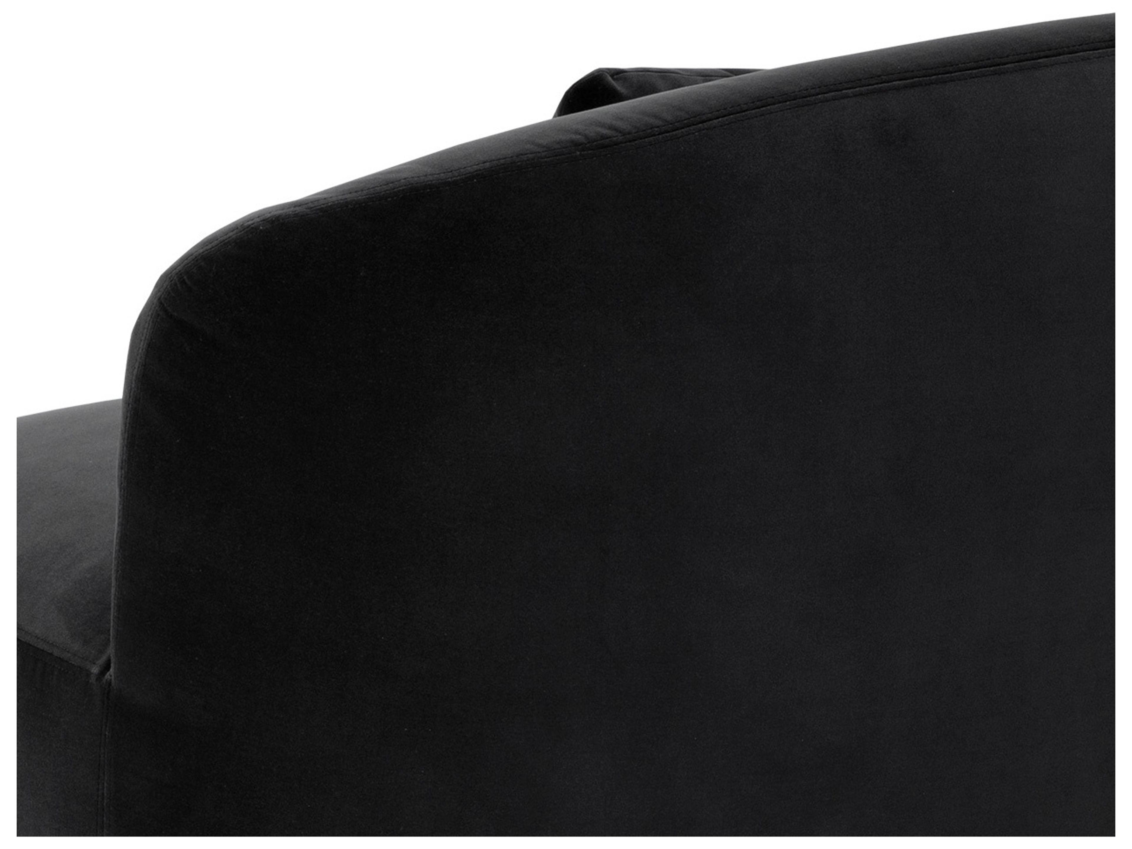 Sunpan Soraya Black Upholstered Sofa