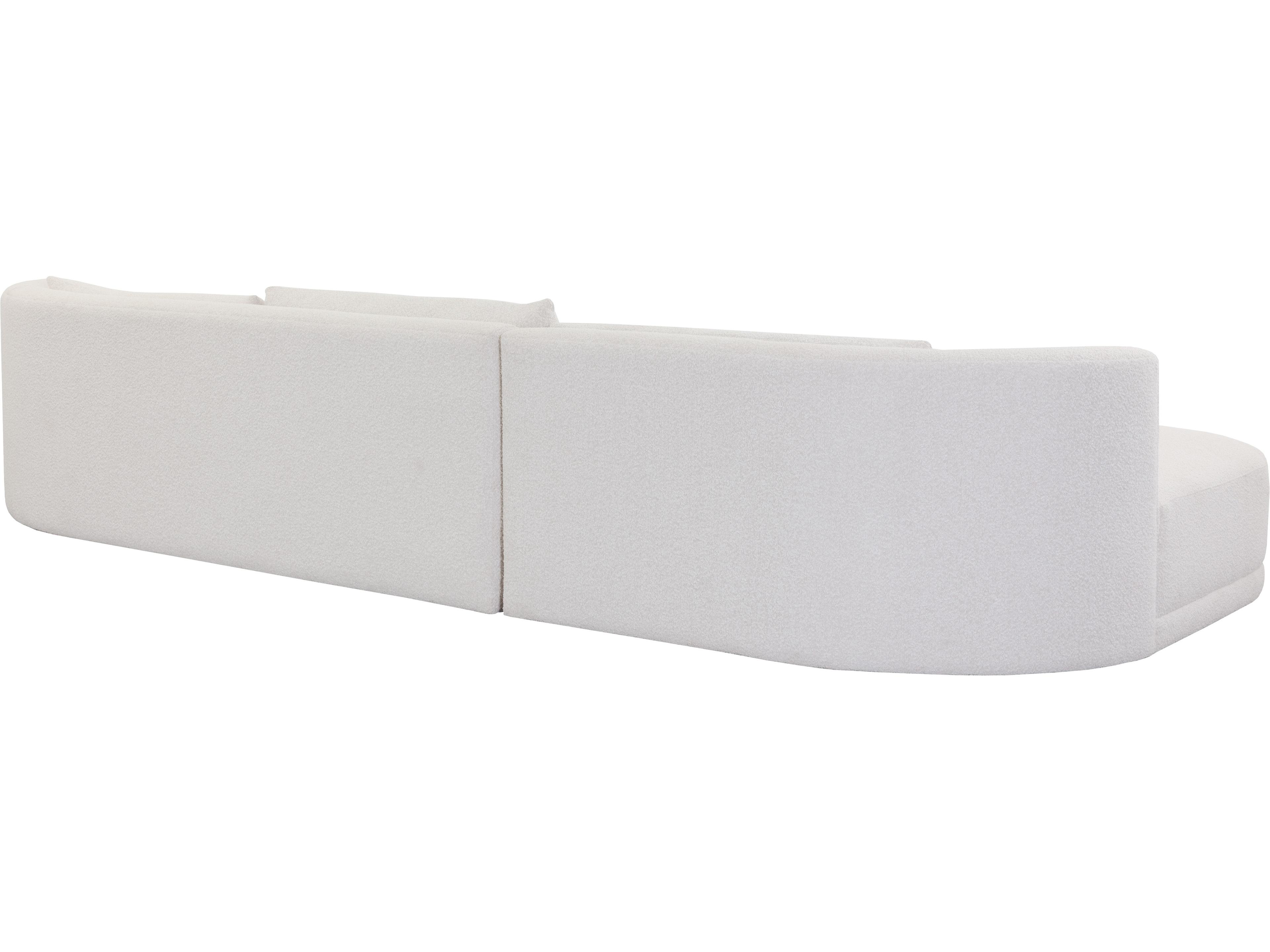 Sunpan Laken Copenhagen White Upholstered Sofa