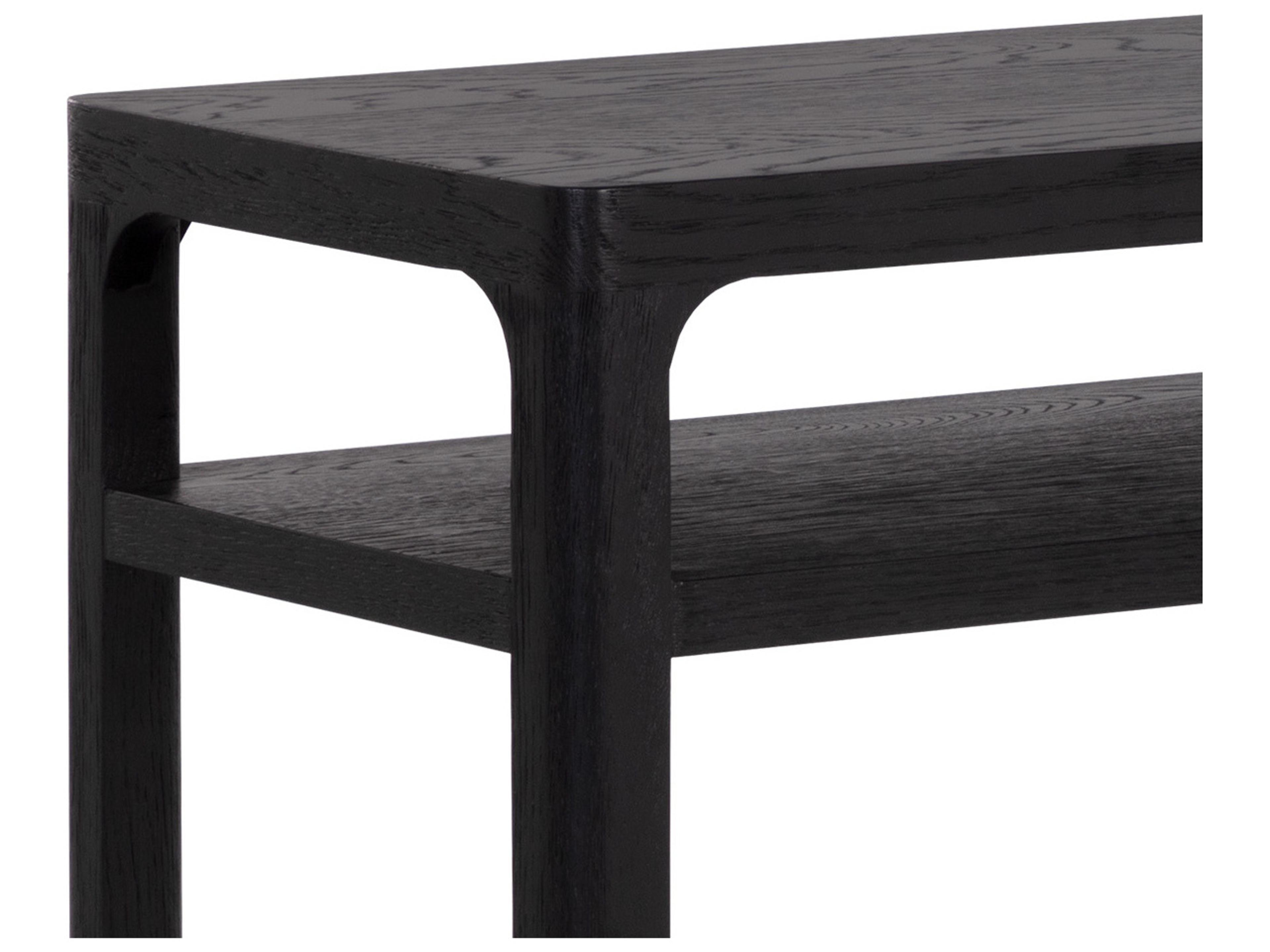 Sunpan Doncaster Rectangular Wood Black Console Table