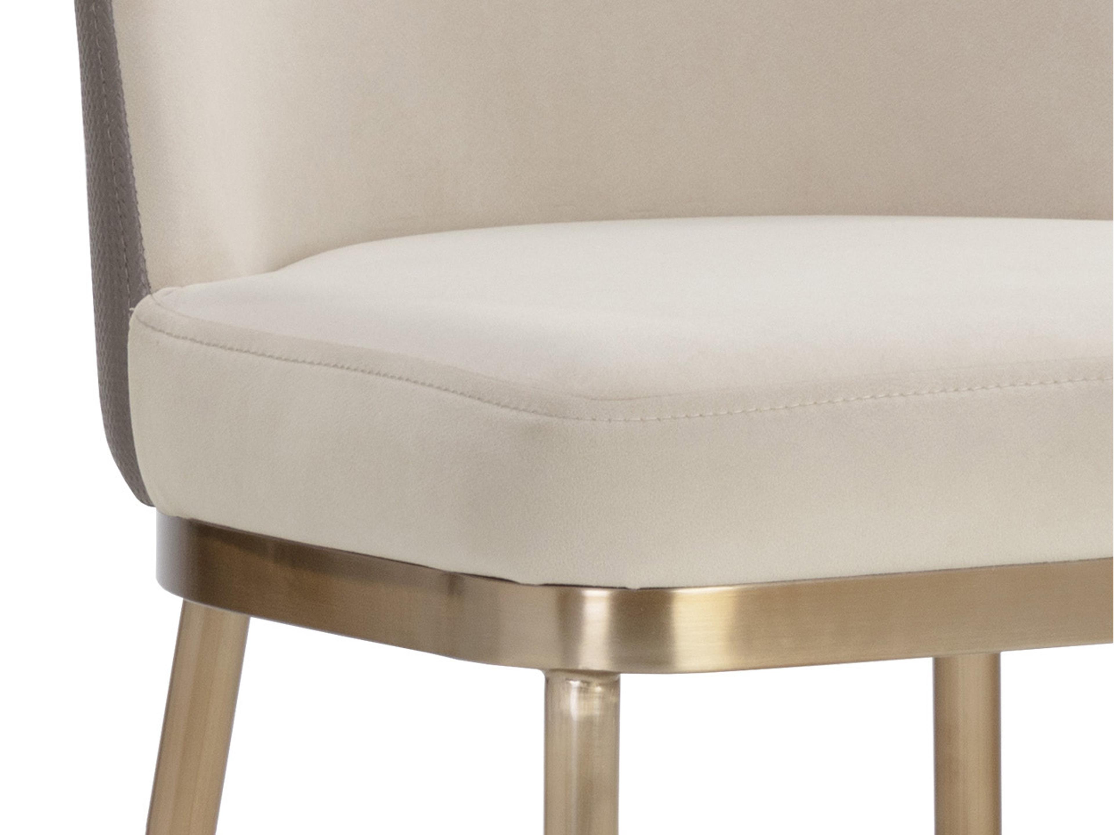 Sunpan Lavania 18" Lavania Barstool Meg Taupe / Porcini Taupe