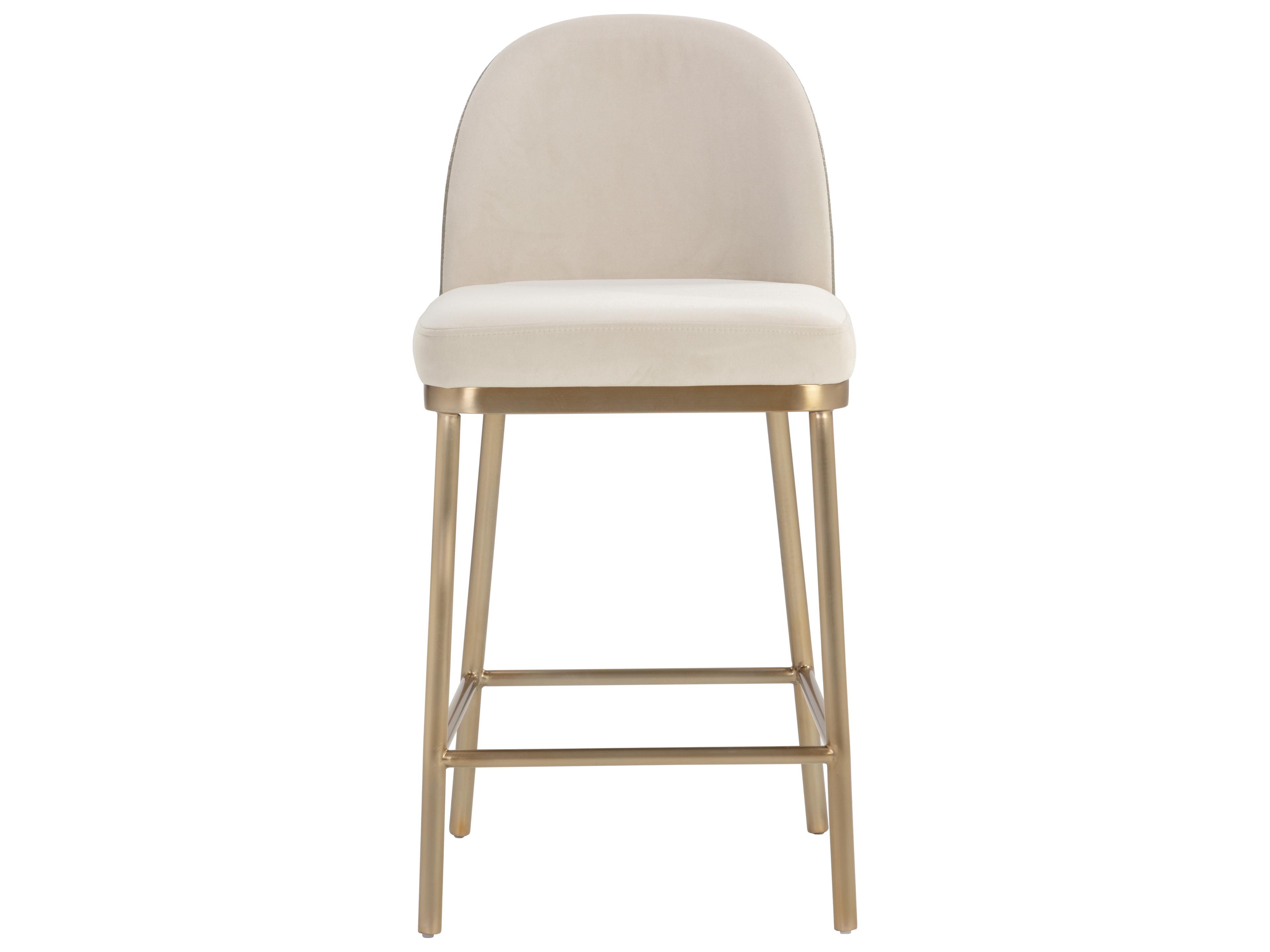 Sunpan Lavania 18" Lavania Counter Stool Meg Taupe / Porcini Taupe