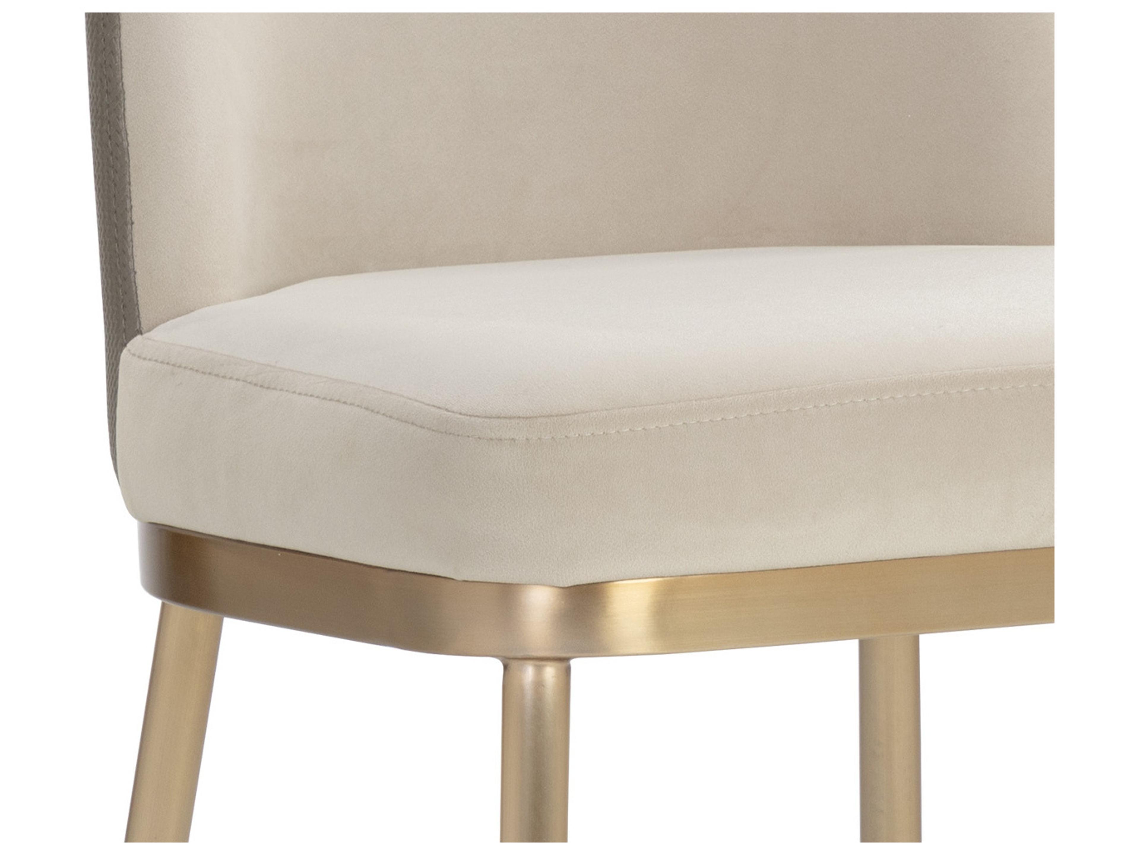 Sunpan Lavania 18" Lavania Counter Stool Meg Taupe / Porcini Taupe