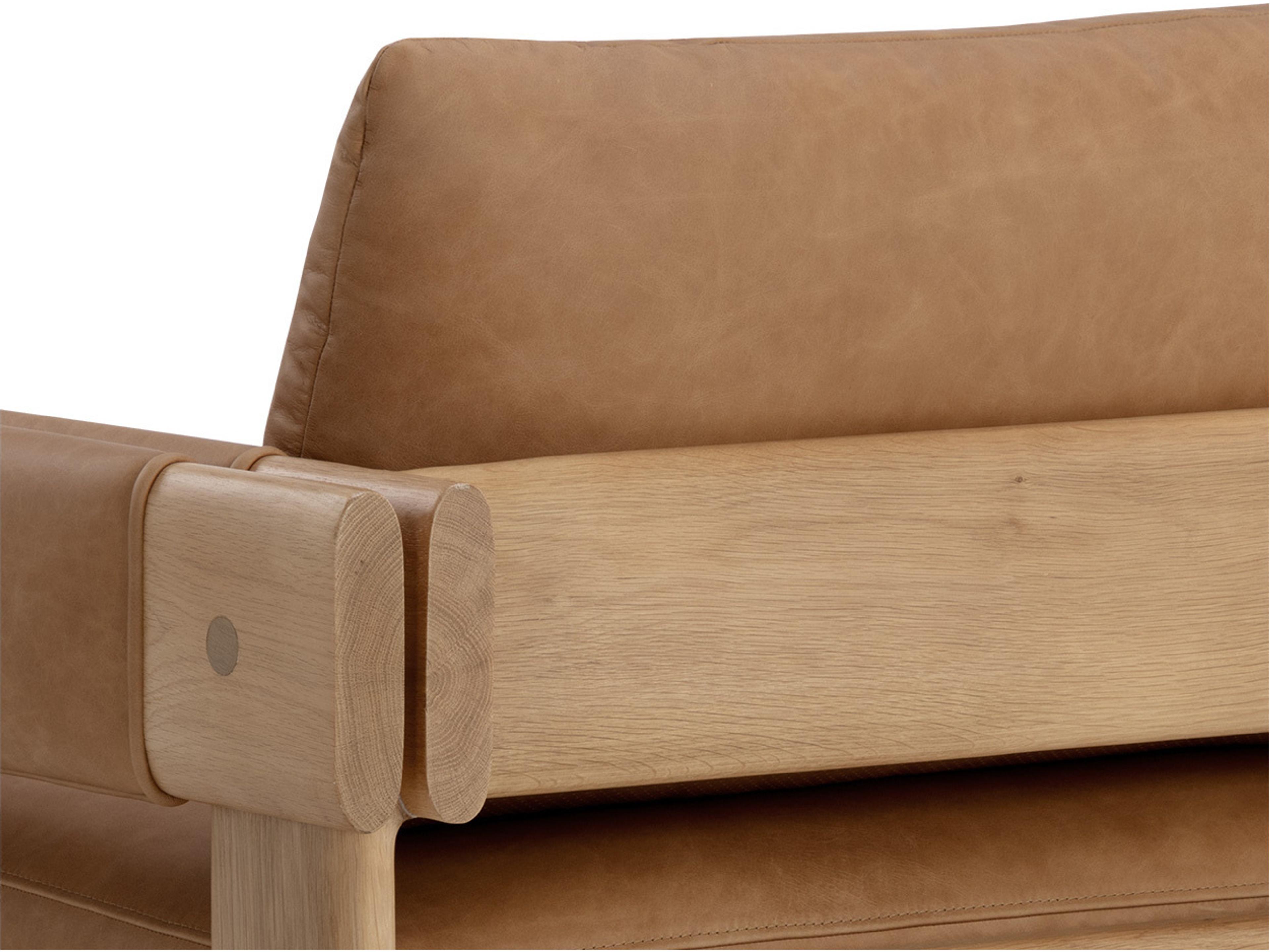 Sunpan Carmichael 34" Carmichael Lounge Chair Ludlow Sesame Leather