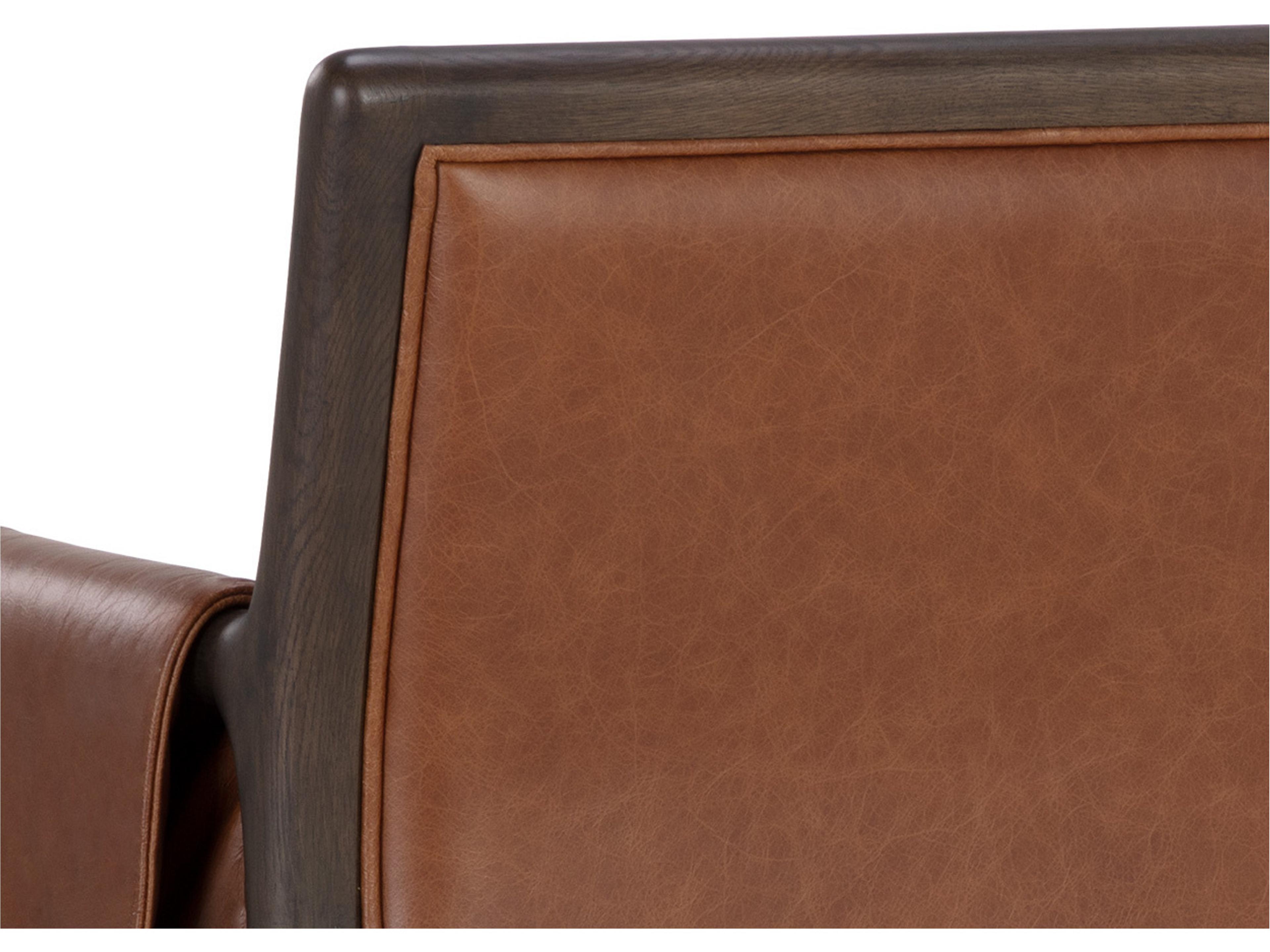 Sunpan Mauti 23" Mauti Counter Stool Brown Shalimar Tobacco Leather