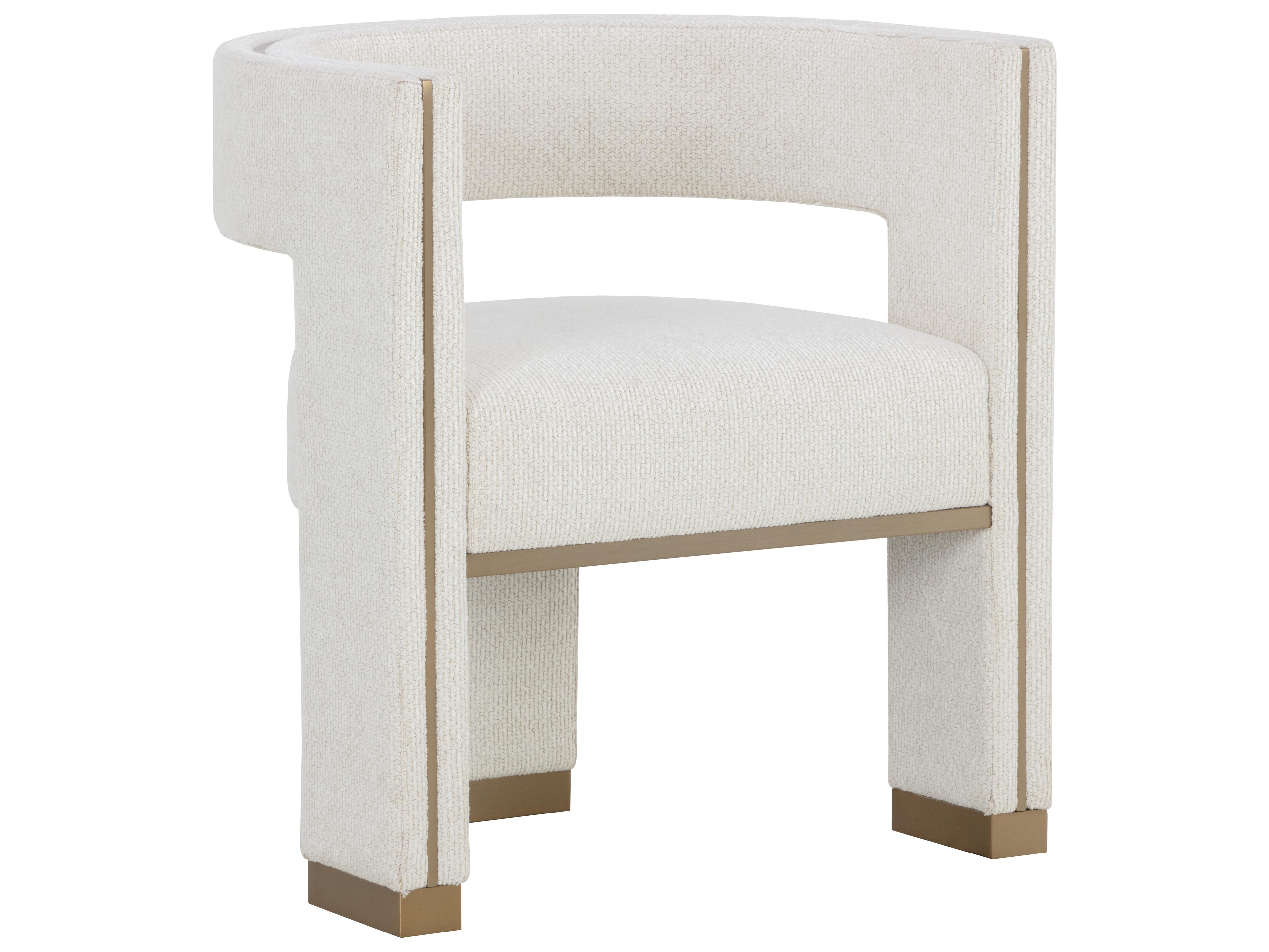 Sunpan Adamina Adamina Dining Armchair Rhea Light Barley