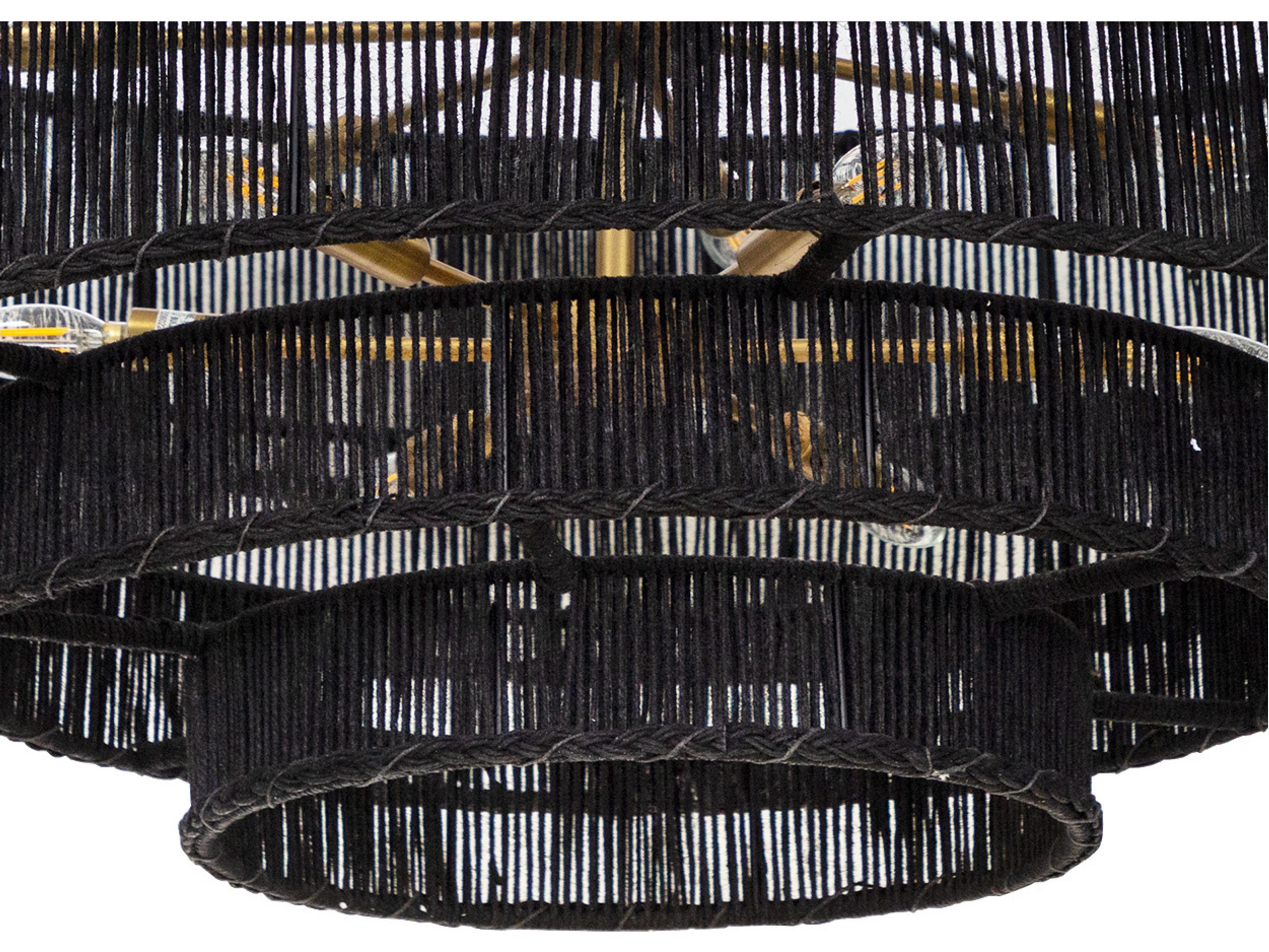 Sunpan Lumina Black Candelabra Chandelier