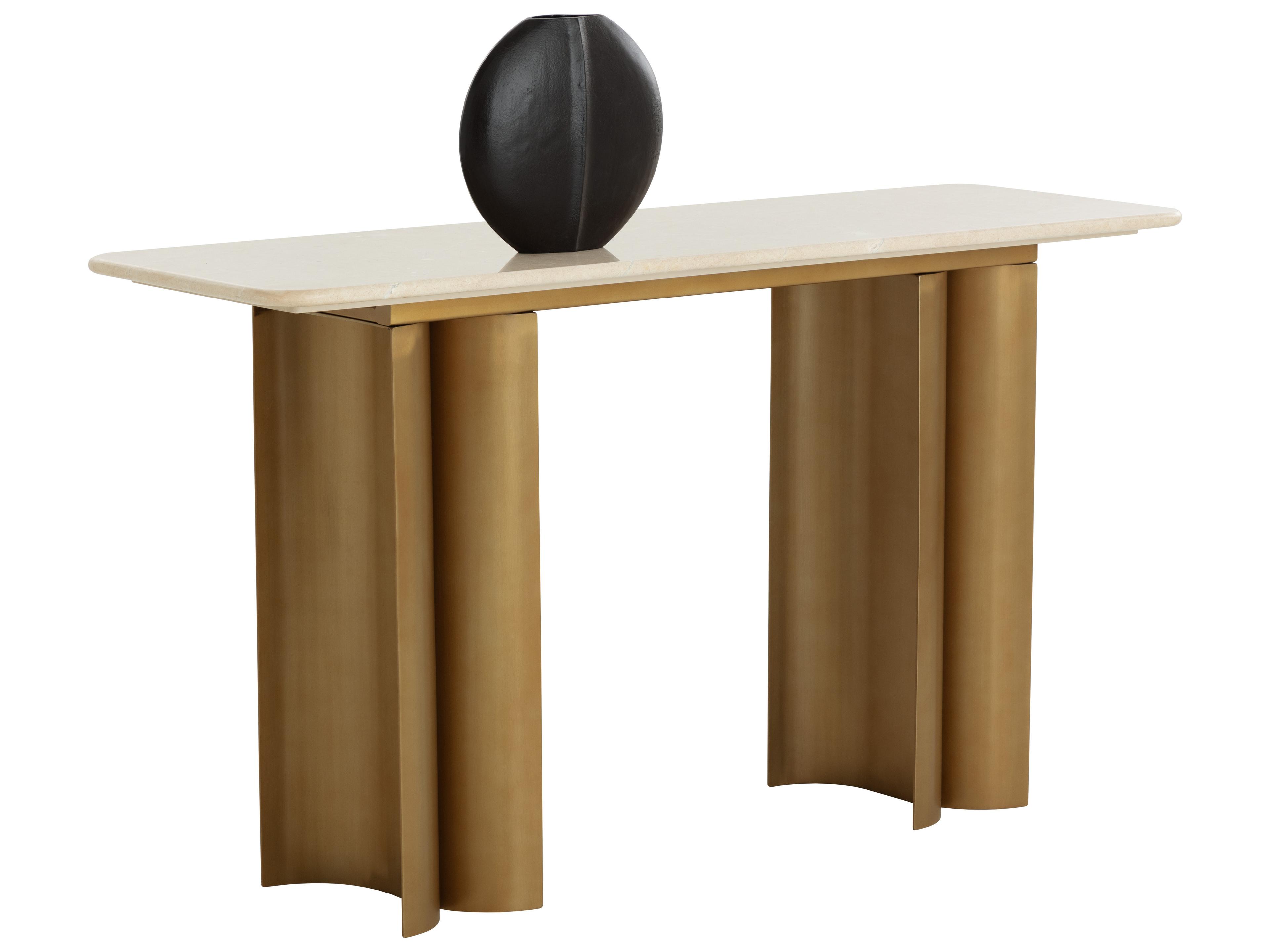 Astara Rectangular Marble Console Table