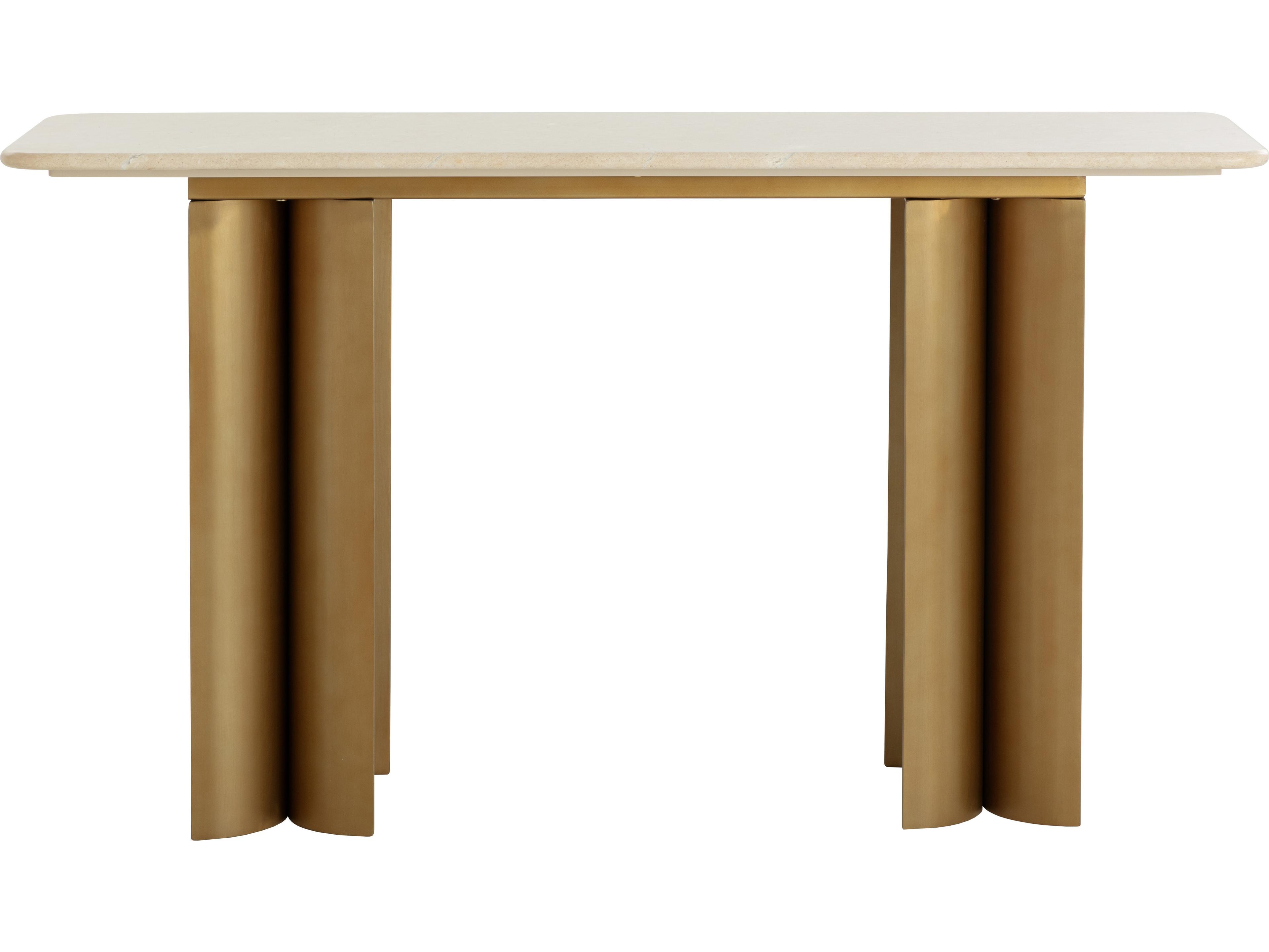 Sunpan Astara Rectangular Marble Console Table