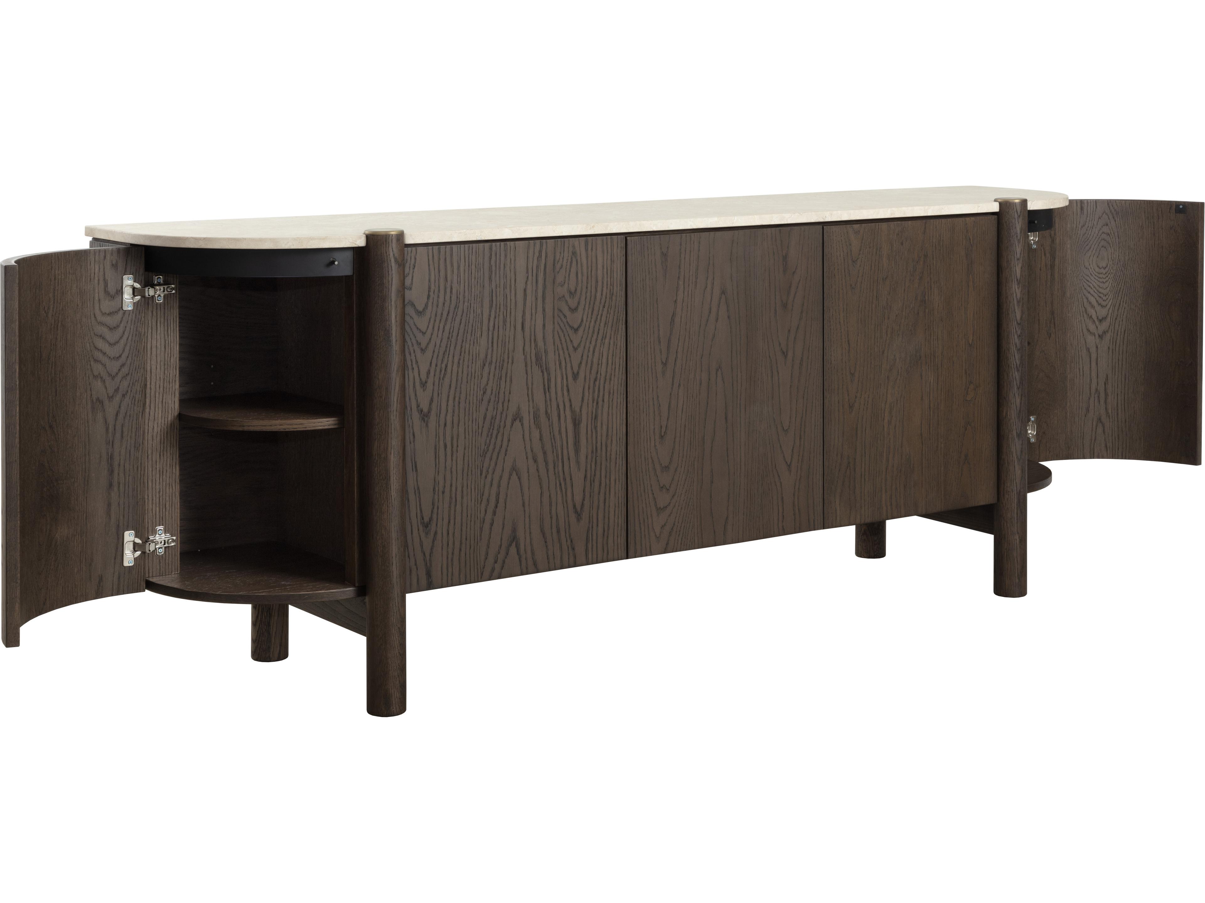 Banyan 87" Oak Wood Brown Sideboard