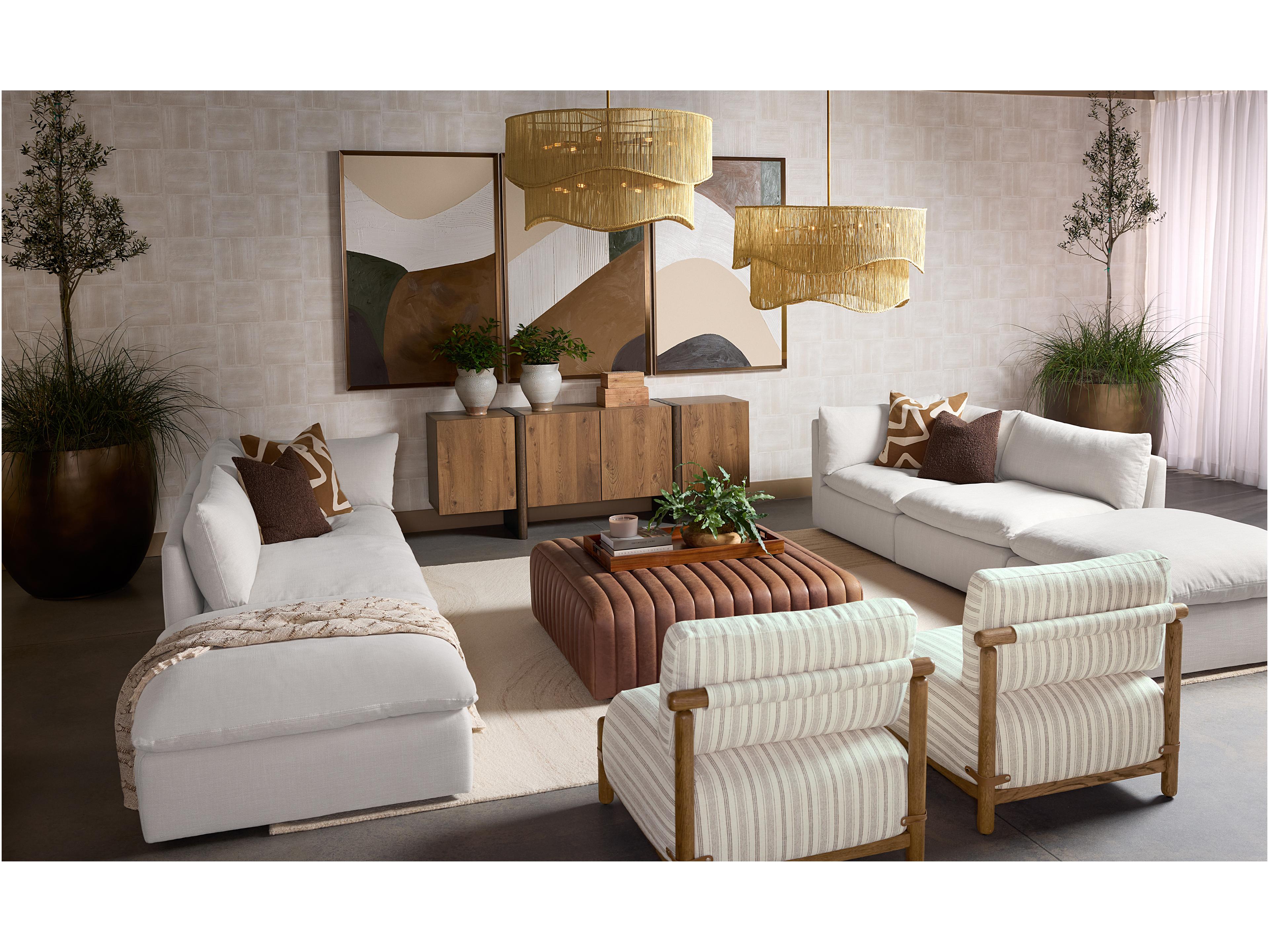 Sunpan Ewan 84" Oak Wood Brown Sideboard