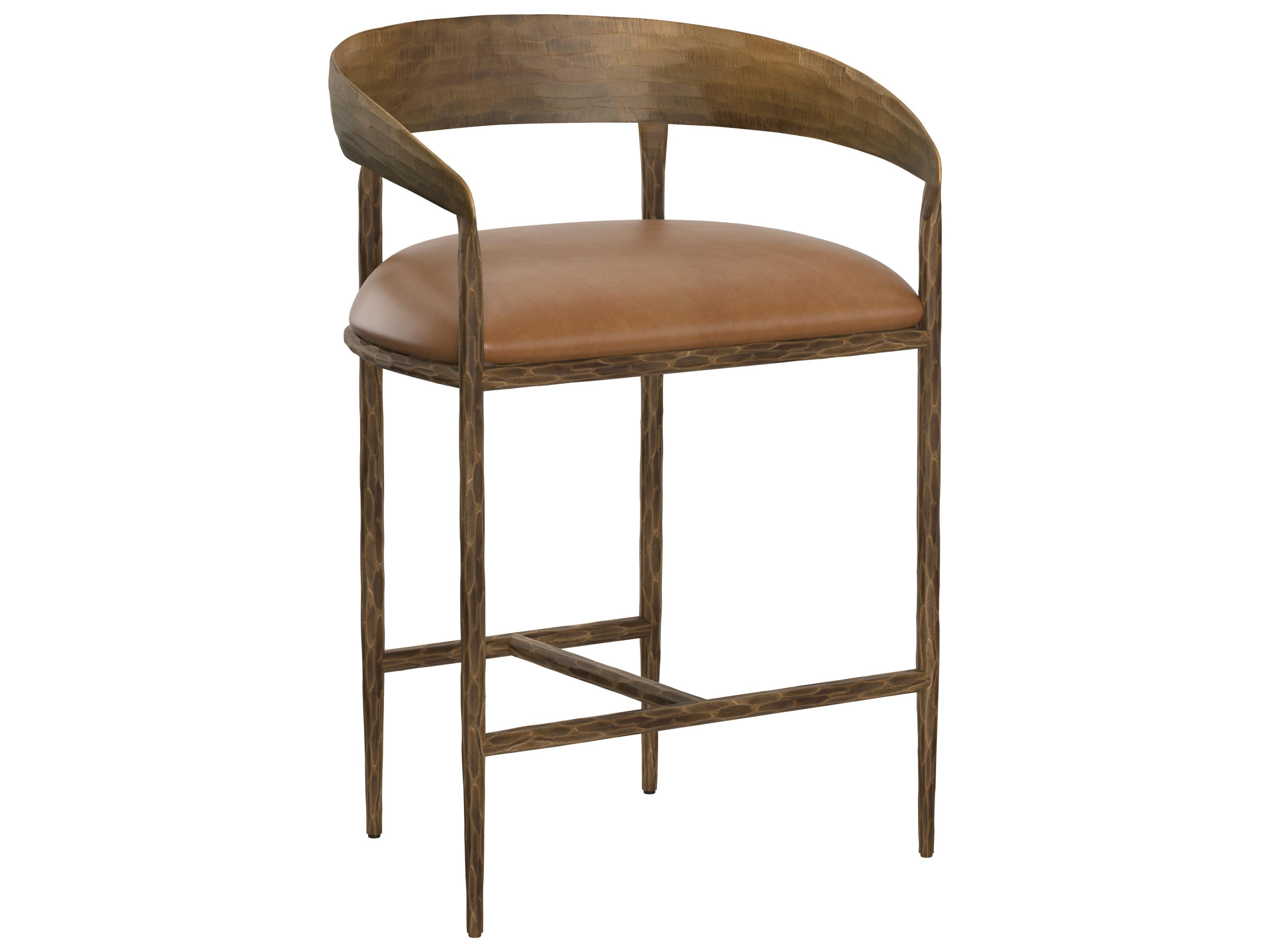 Zanatta 24" Zanatta Counter Stool Tan Leather