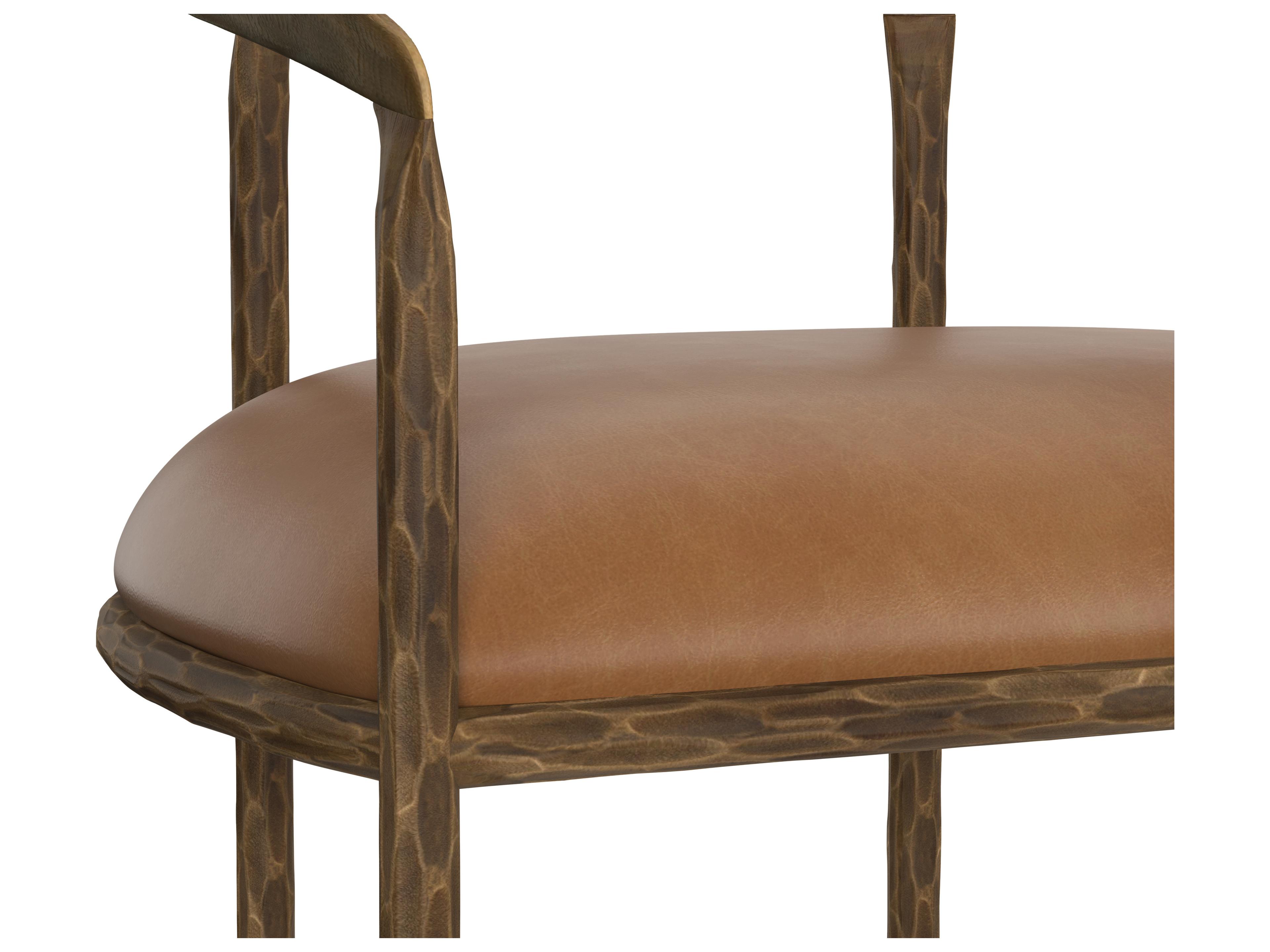 Sunpan Zanatta Zanatta Dining Armchair Tan Leather
