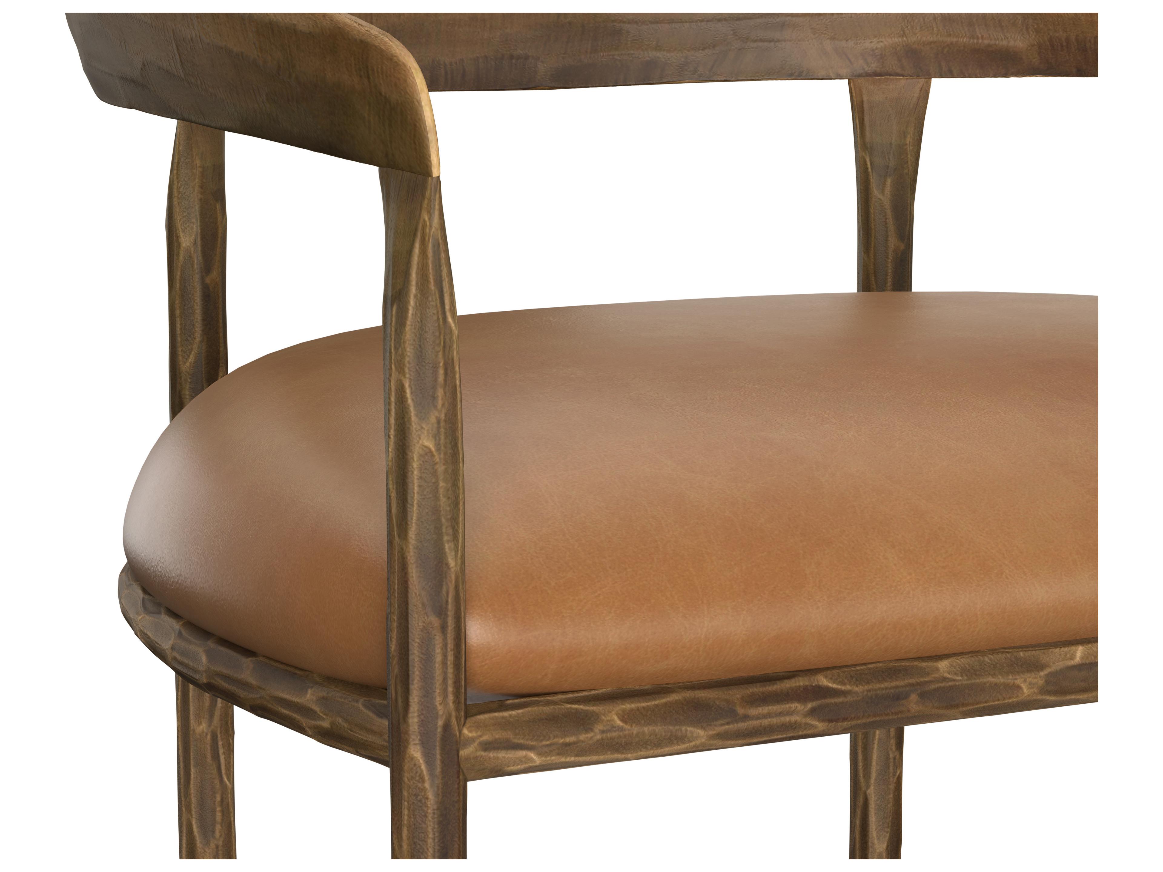 Sunpan Zanatta 23.75" Zanatta Barstool Tan Leather