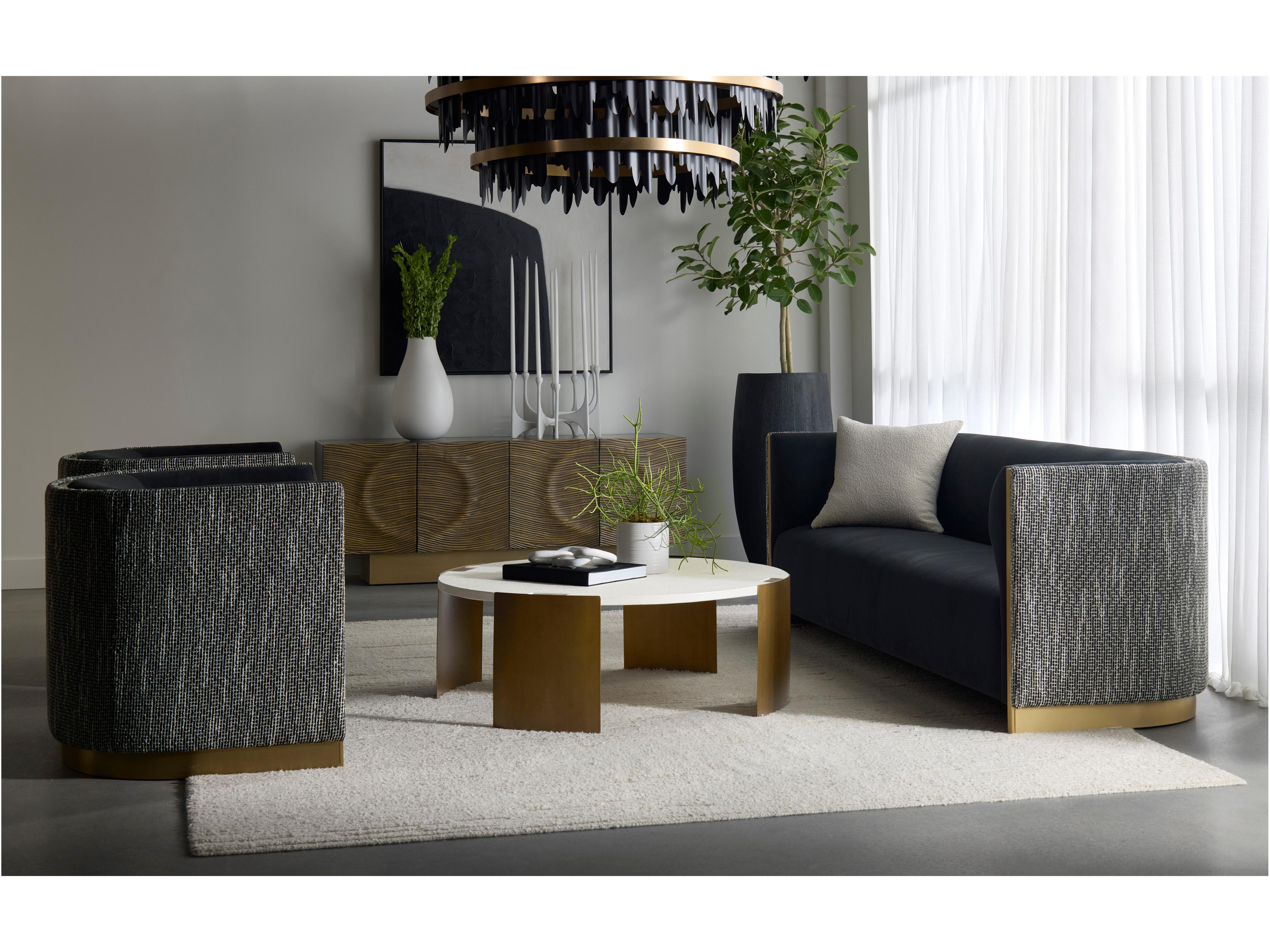 Sunpan Dharkan 71" Black Sideboard