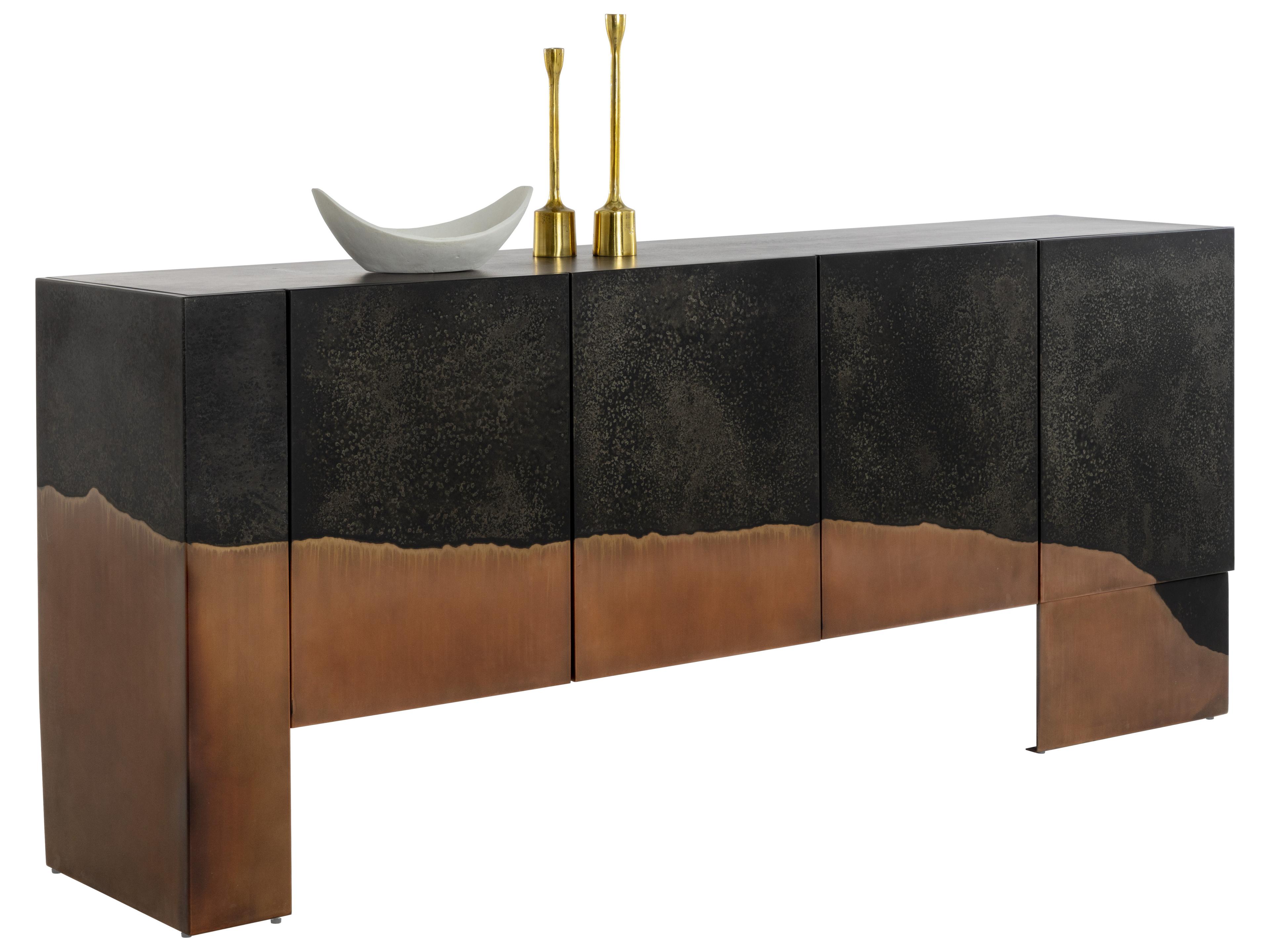 Tapio 77" Mango Wood Black Sideboard