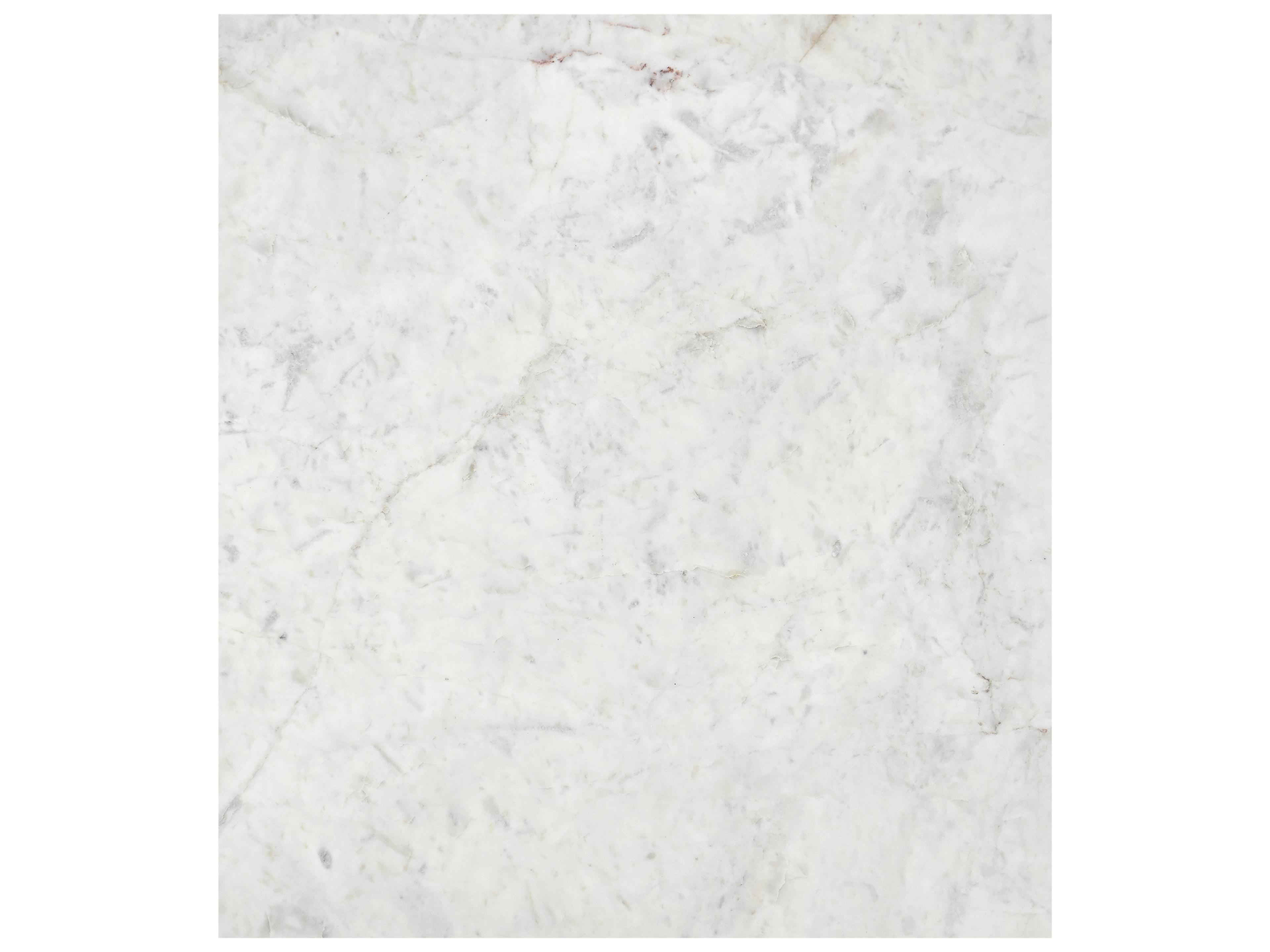 Sunpan Cowell Rectangular Marble White End Table