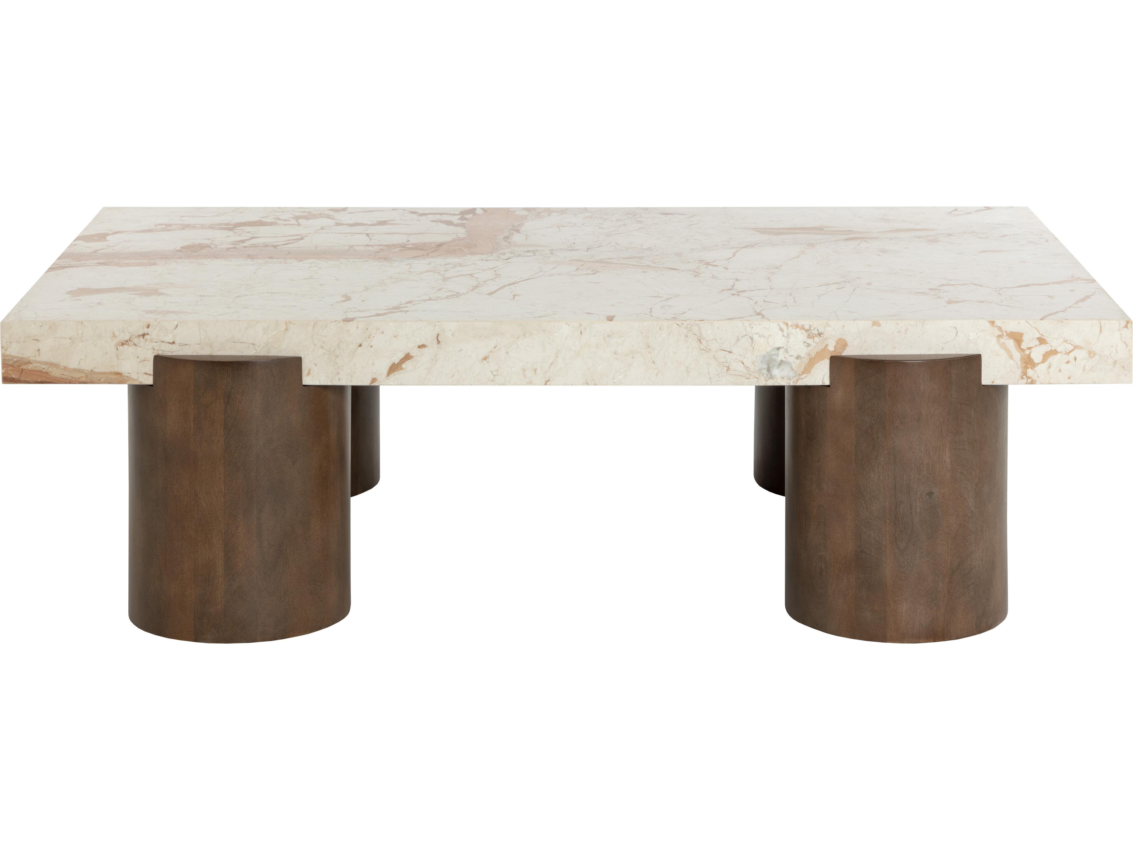 Ardi Rectangular Marble Cream Coffee Table