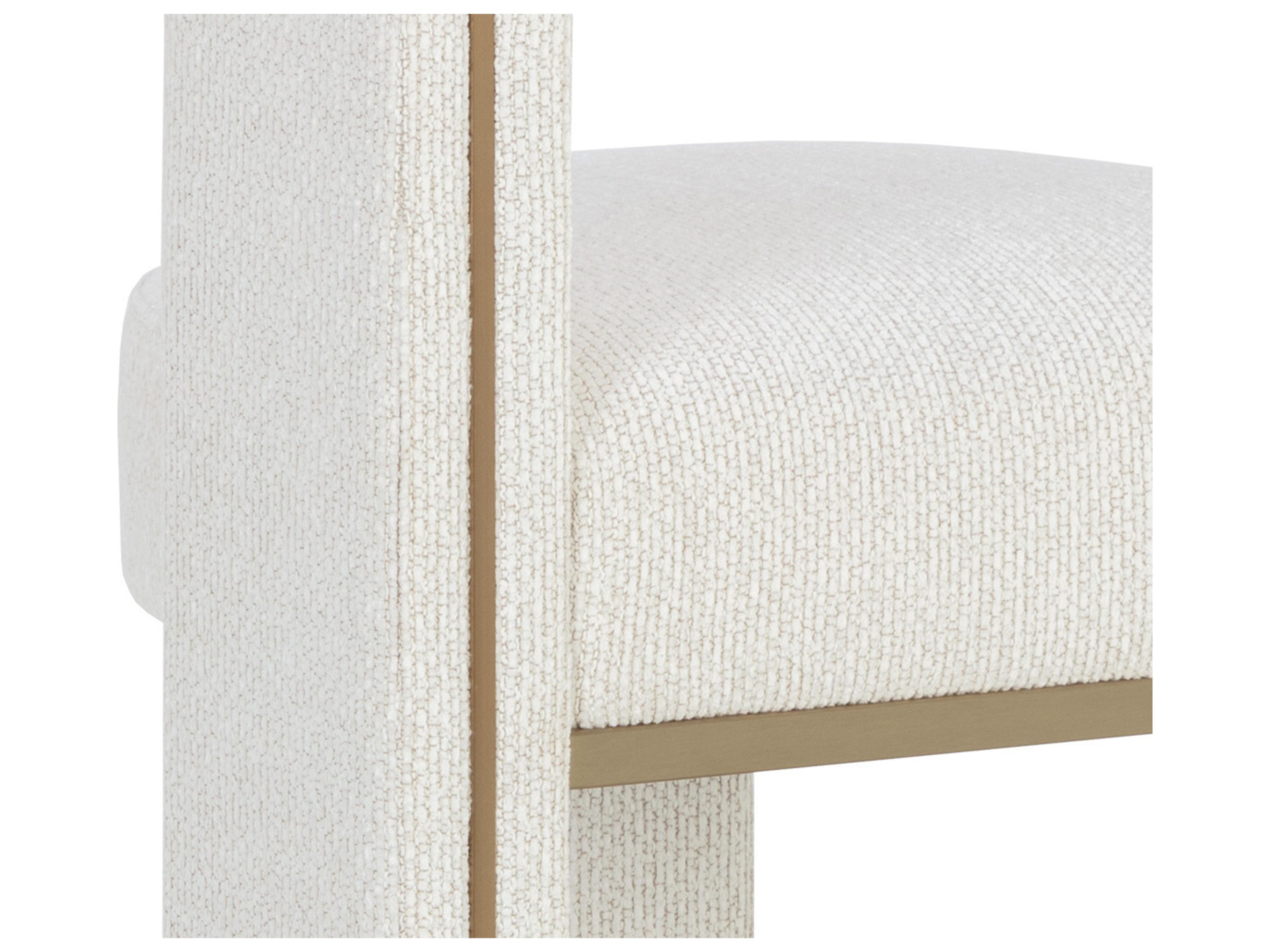 Sunpan Adamina Cream Upholstered Counter Stool