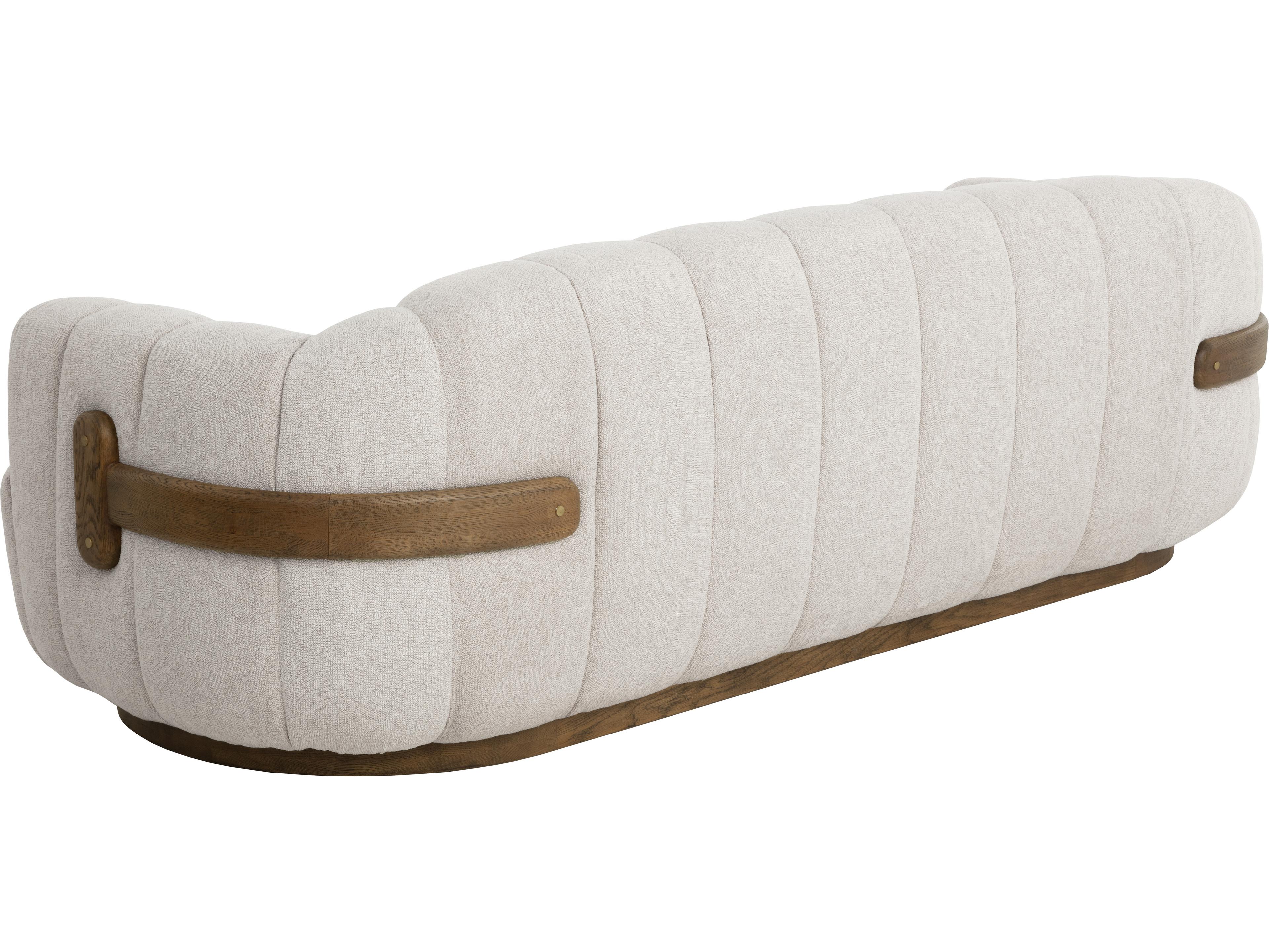 Sunpan Tadeo Taupe Beige Upholstered Sofa
