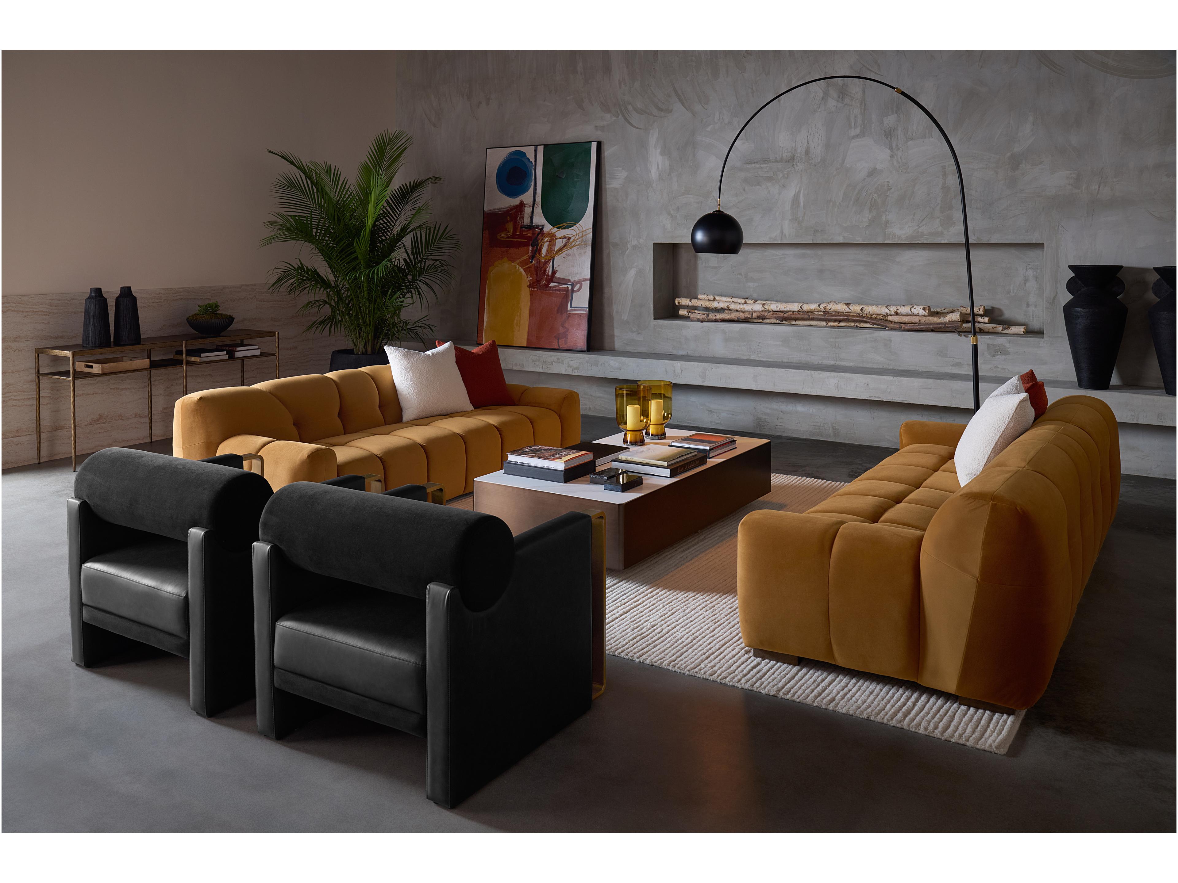 Sunpan Naini Rectangular Metal Gold Console Table