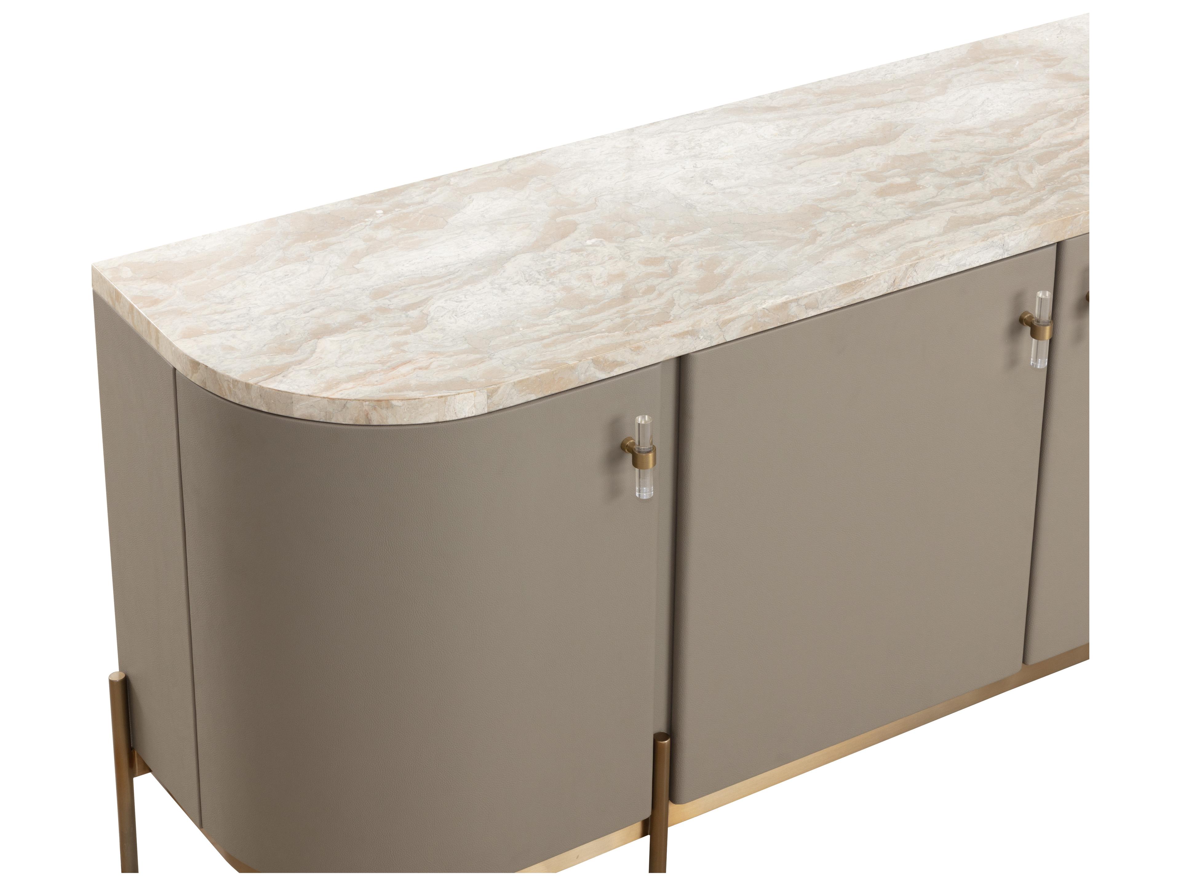 Sunpan Cataldi 77" Taupe Sideboard