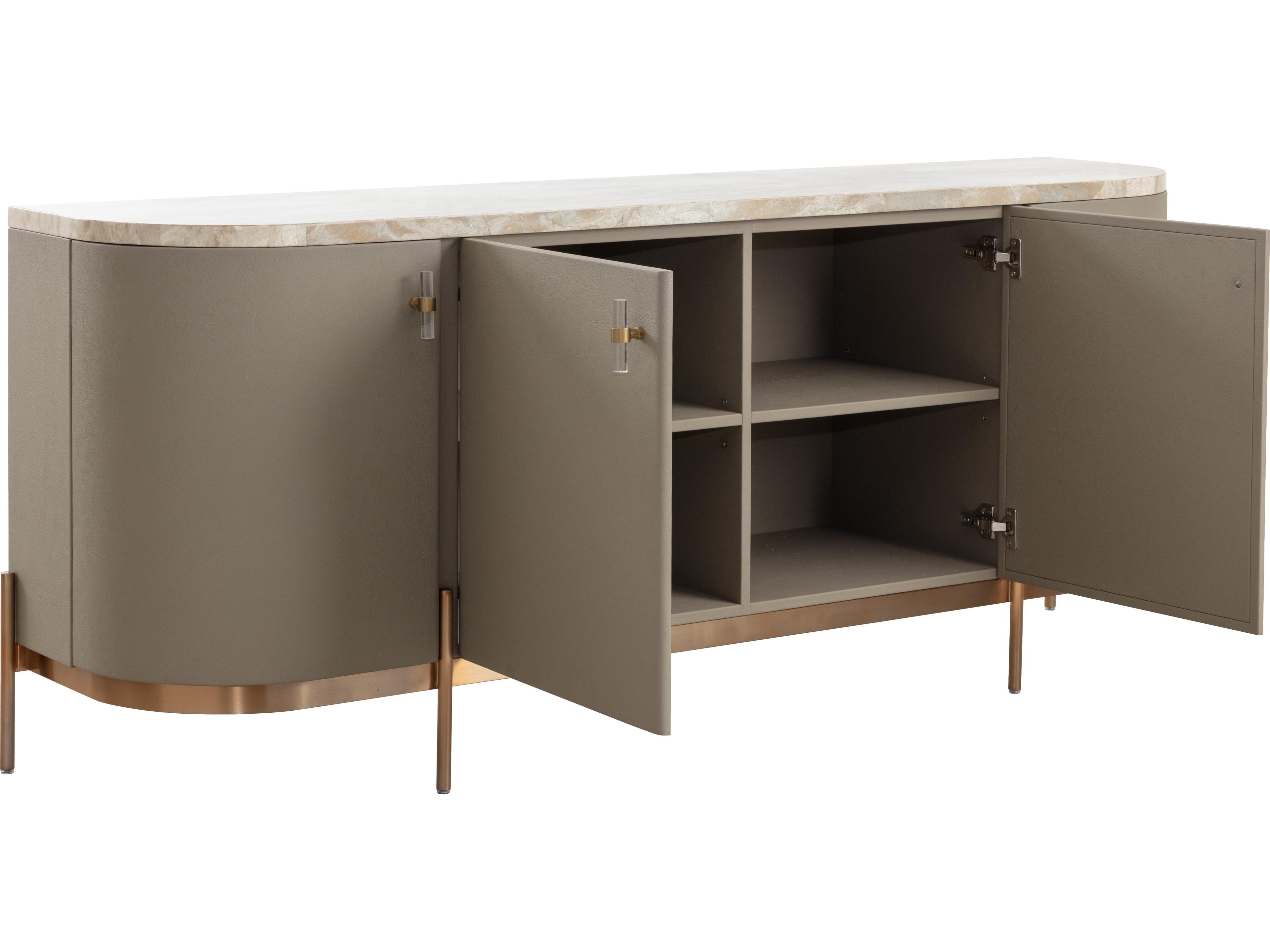 Sunpan Cataldi 77" Taupe Sideboard
