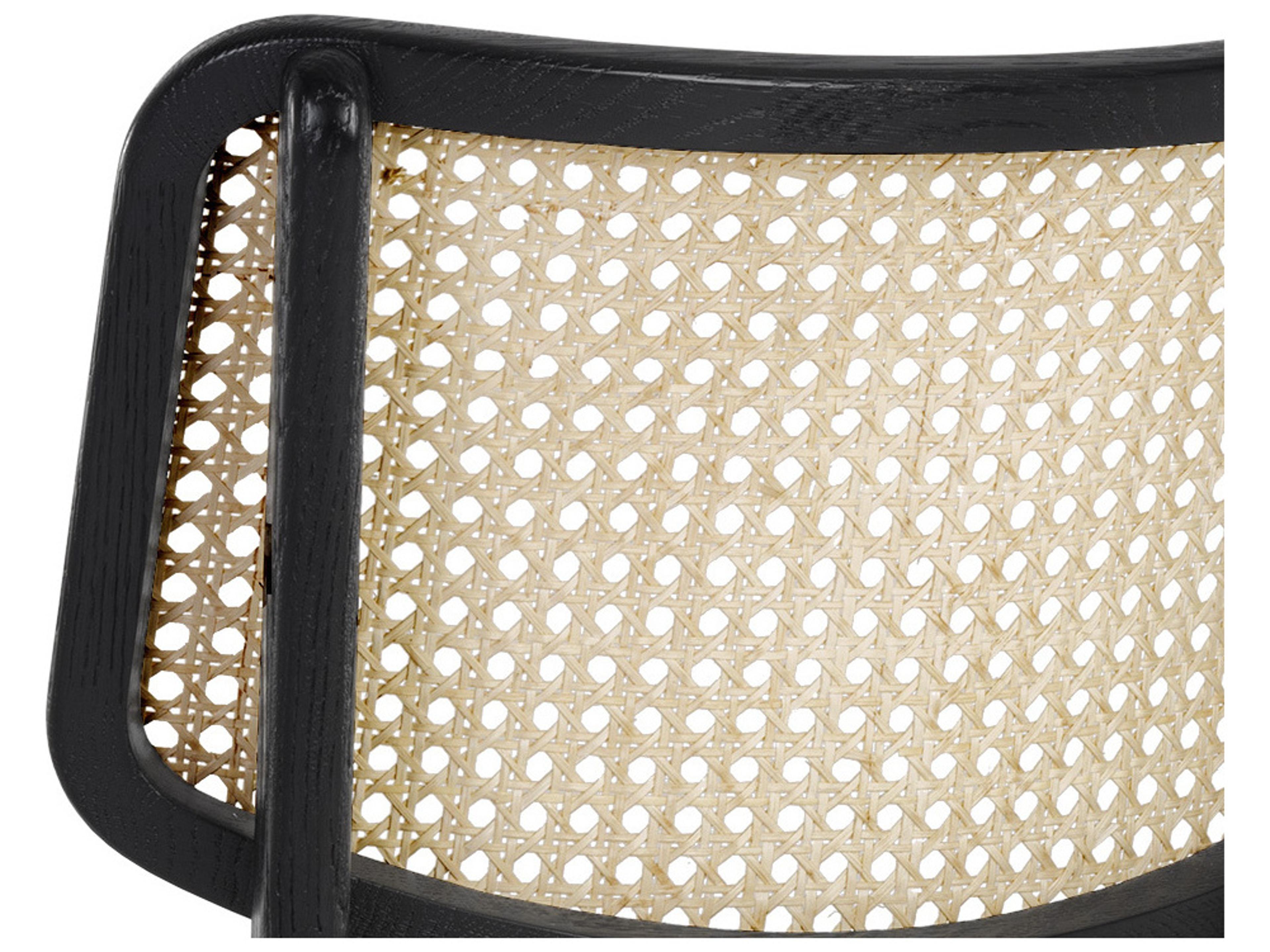 Sunpan Annex Black Upholstered Armless Dining Chair