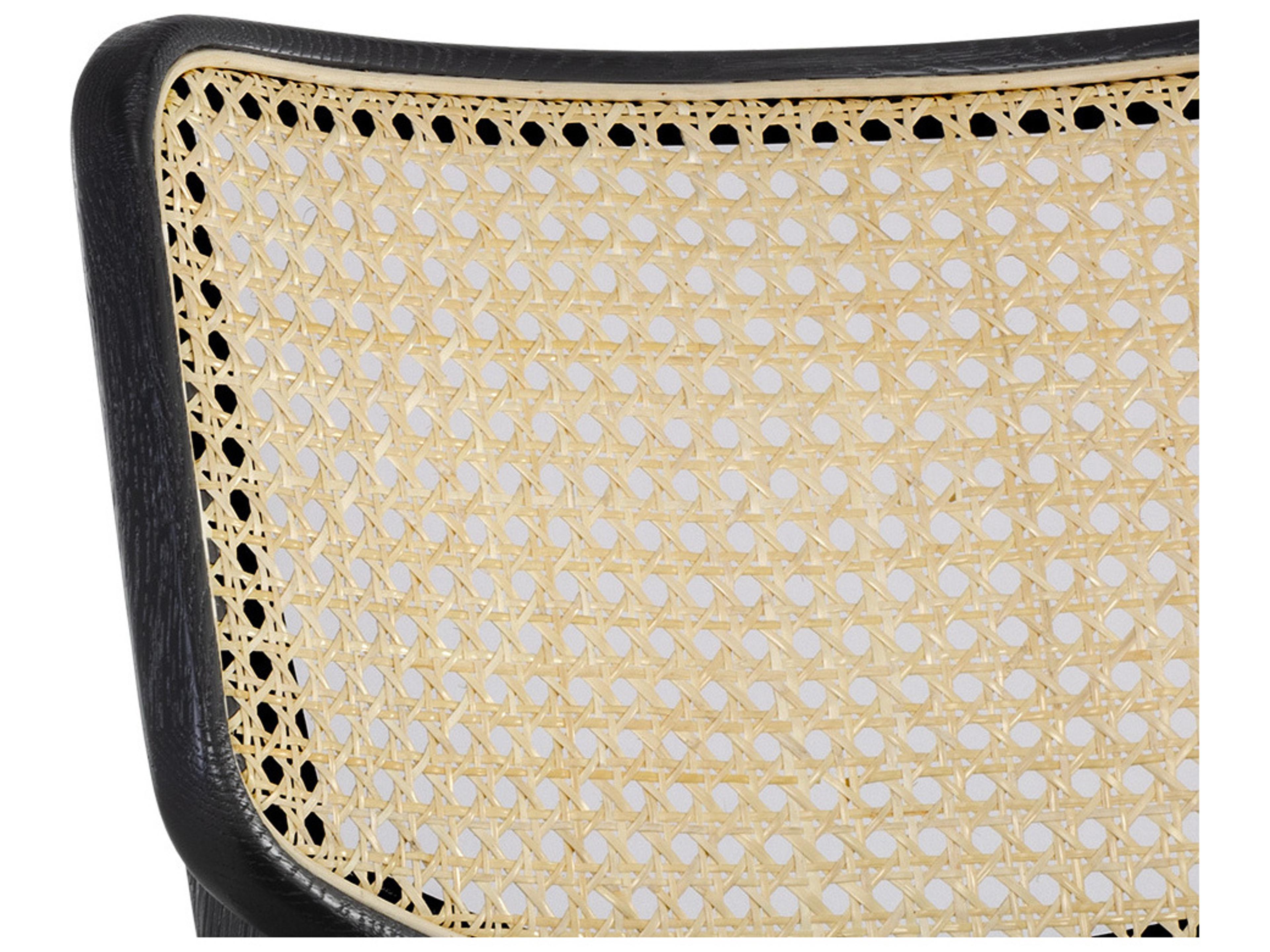 Sunpan Annex Black Upholstered Armless Dining Chair