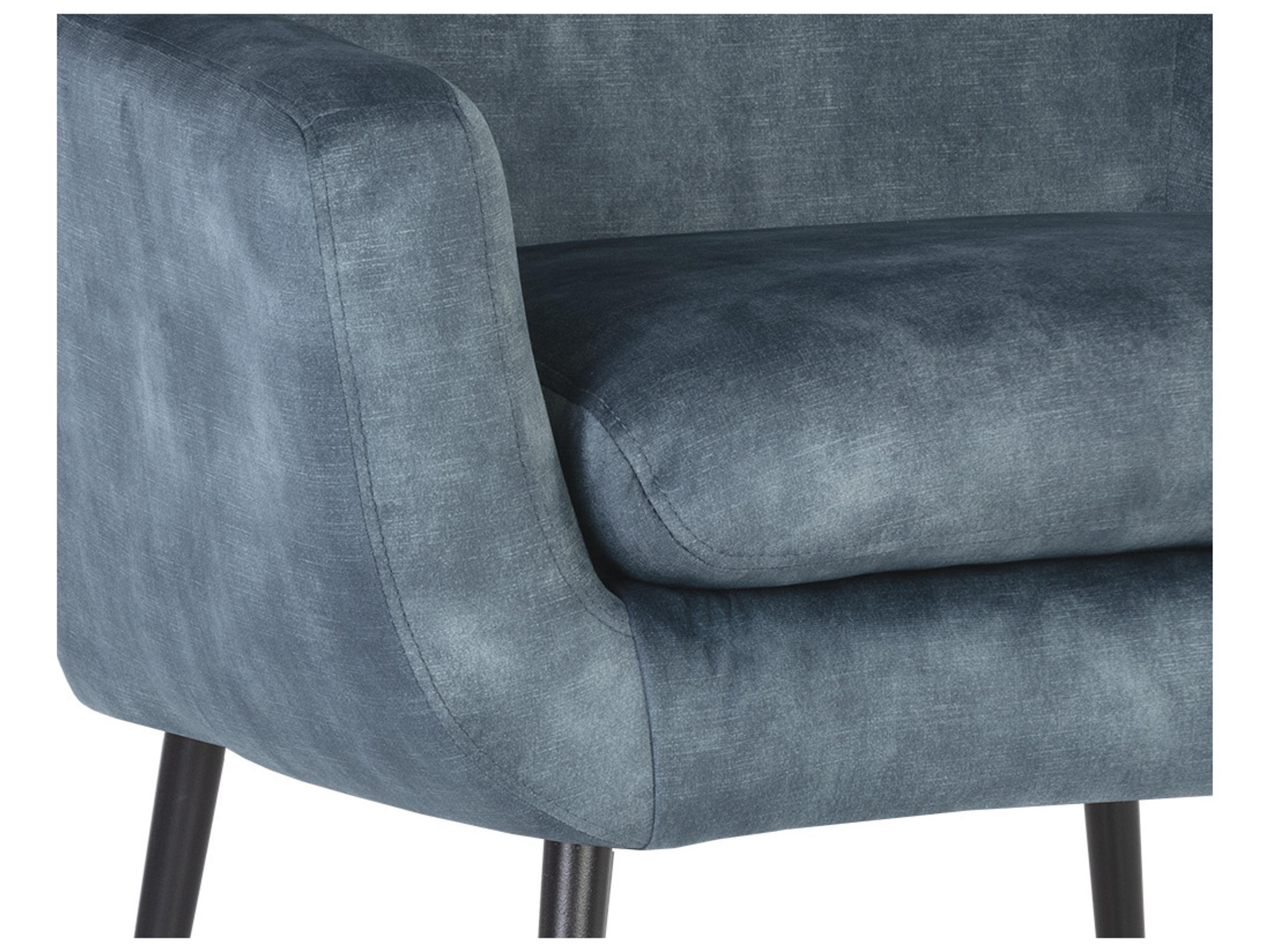 Sunpan Aletta Gray Fabric Accent Chair