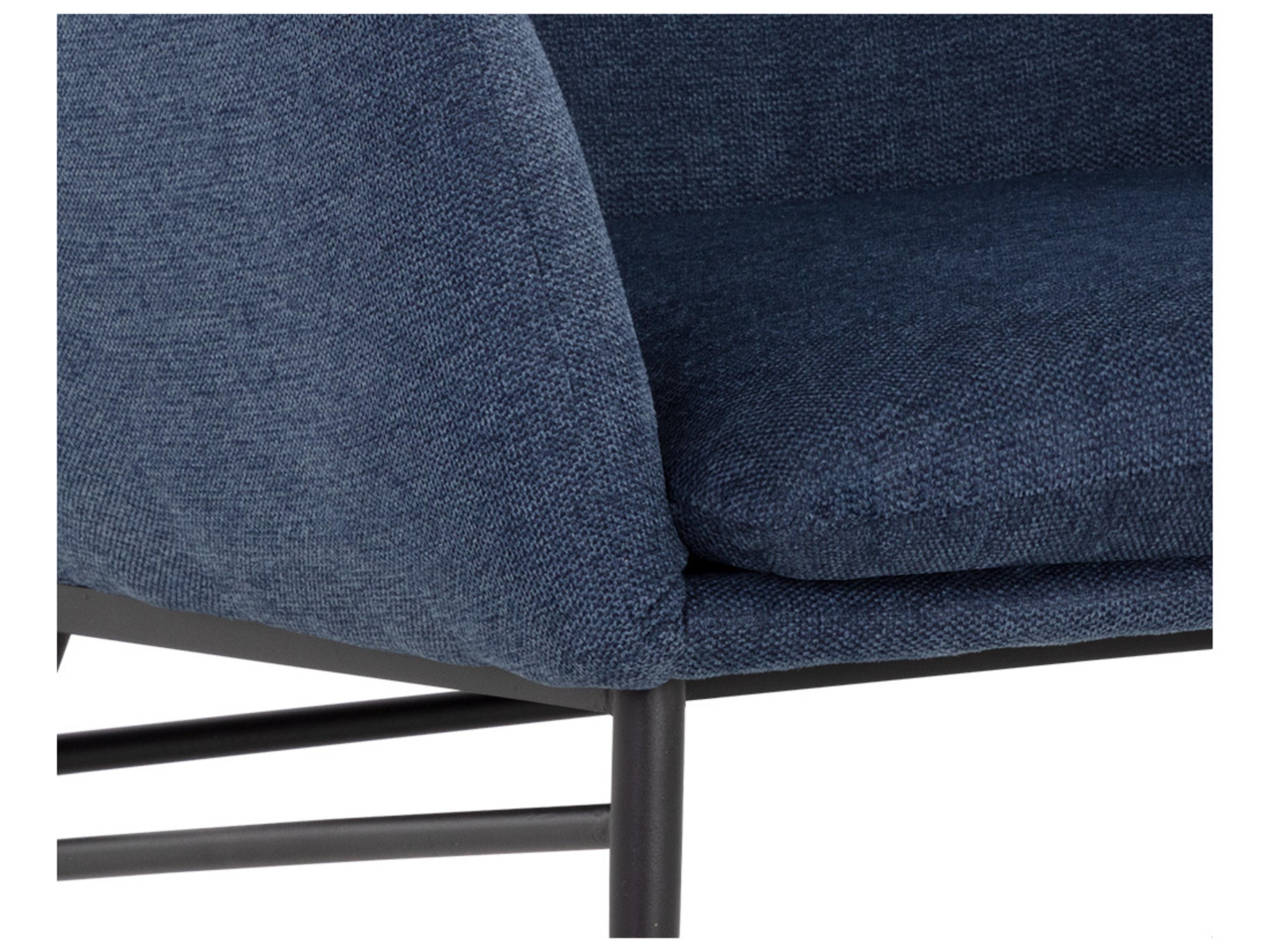 Sunpan Kasen Blue Fabric Accent Chair