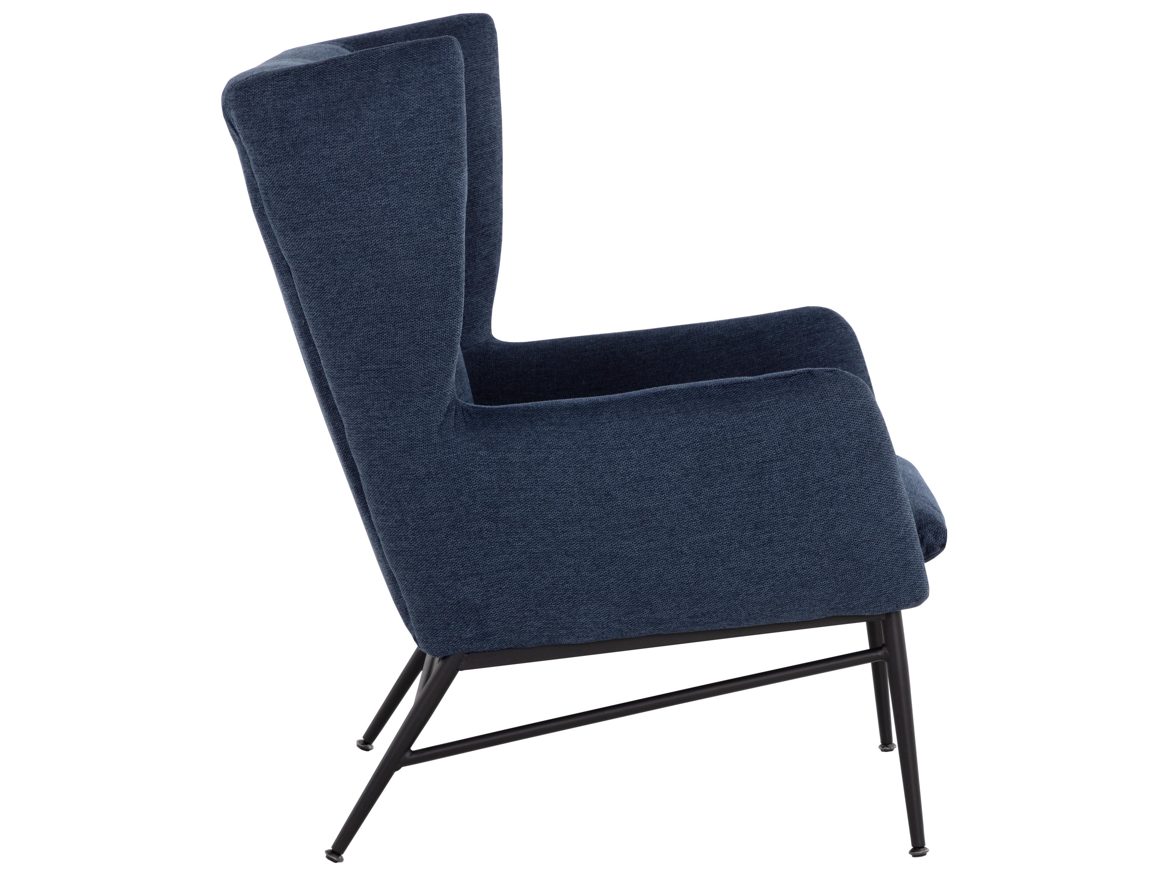 Sunpan Kasen Blue Fabric Accent Chair