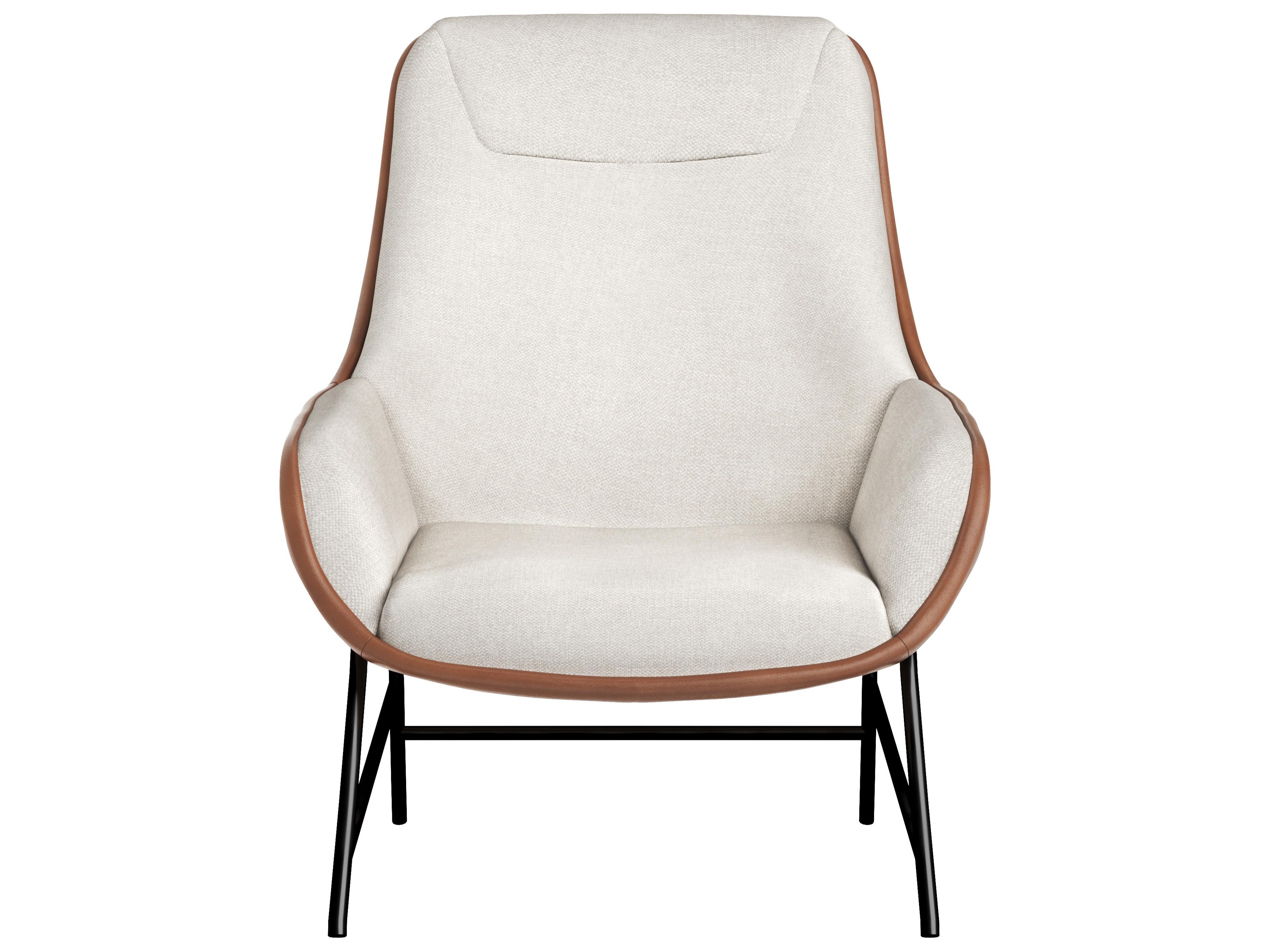 Sunpan Lucier Beige Fabric Accent Chair