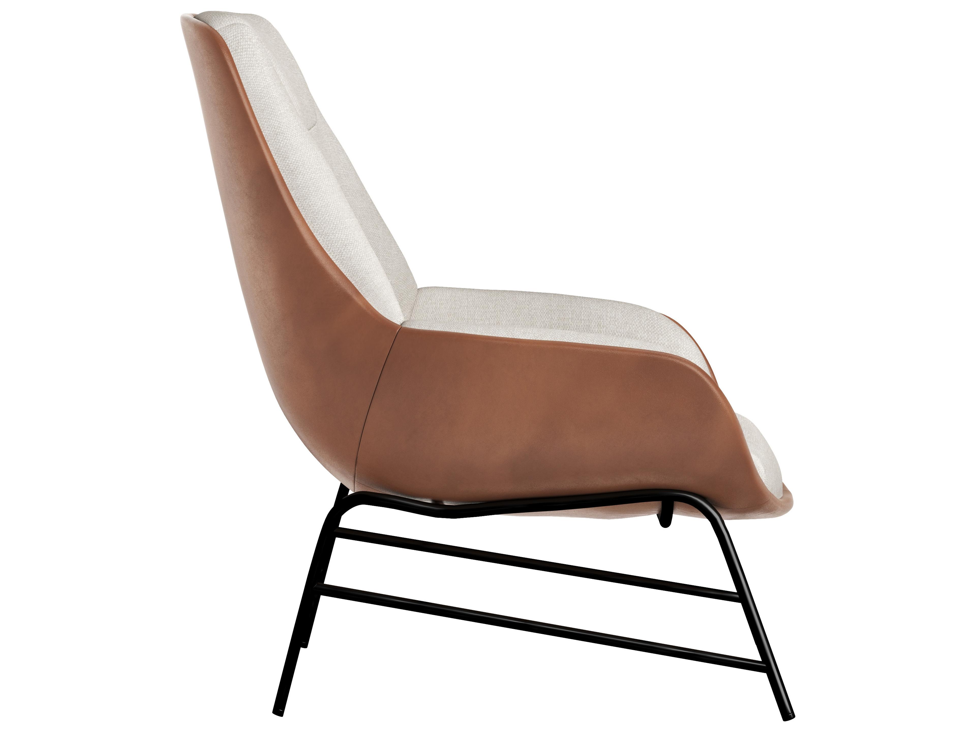 Sunpan Lucier Beige Fabric Accent Chair