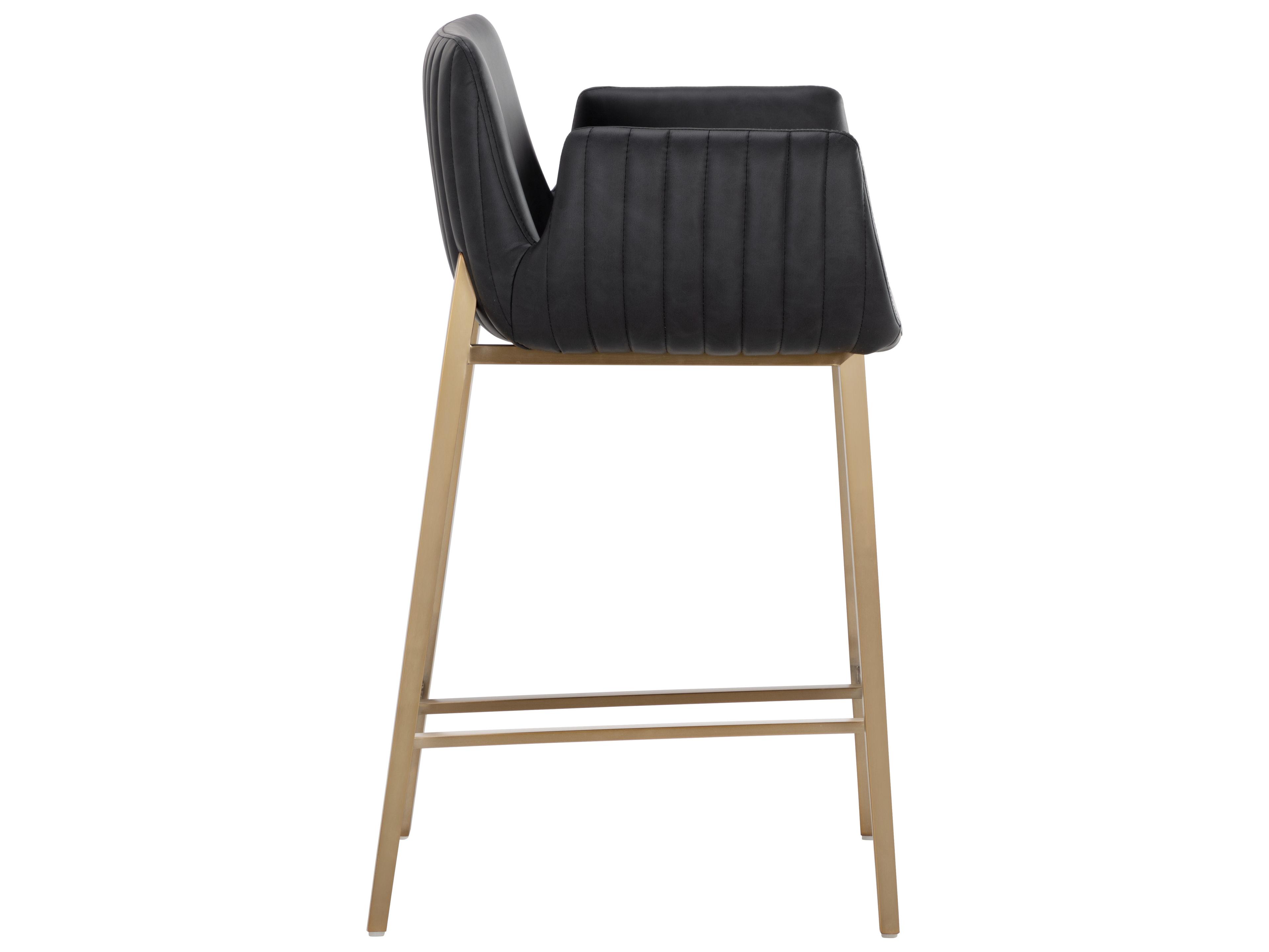 Sunpan Lucano Faux Leather Counter Stool