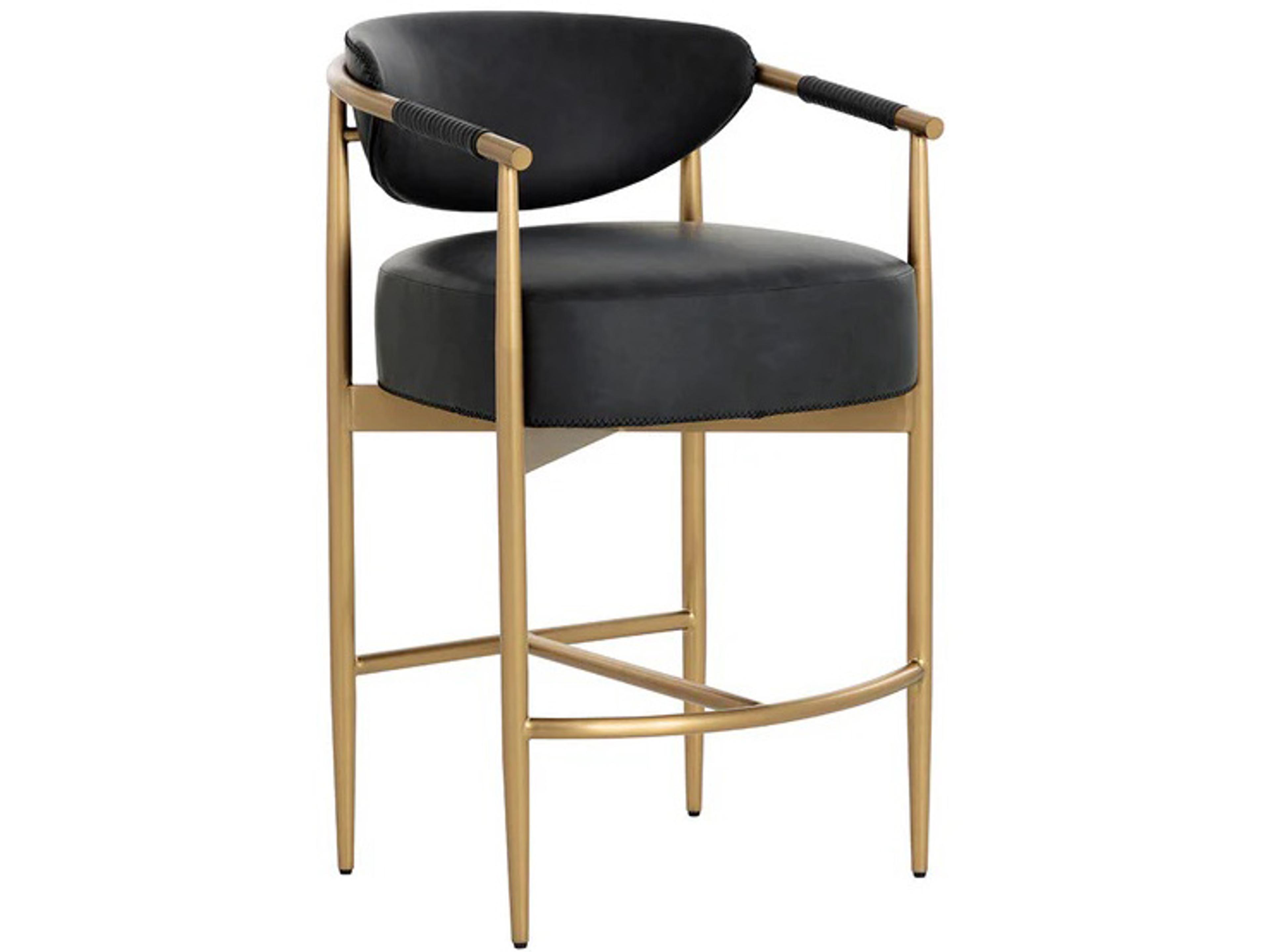Heloise Faux Leather Counter Stool