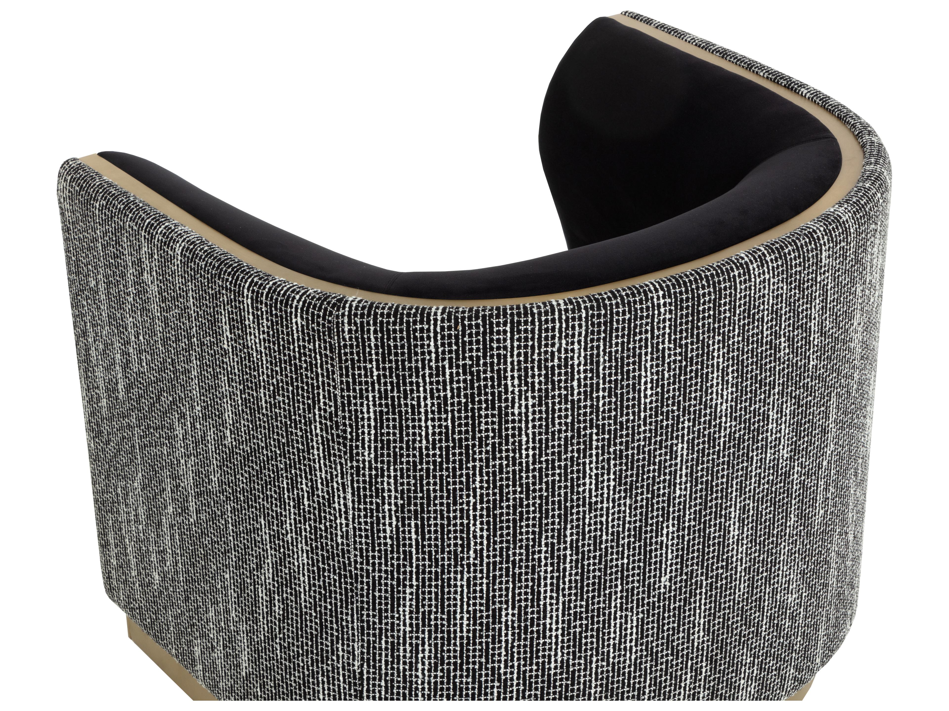 Sunpan Larron Black Accent Chair