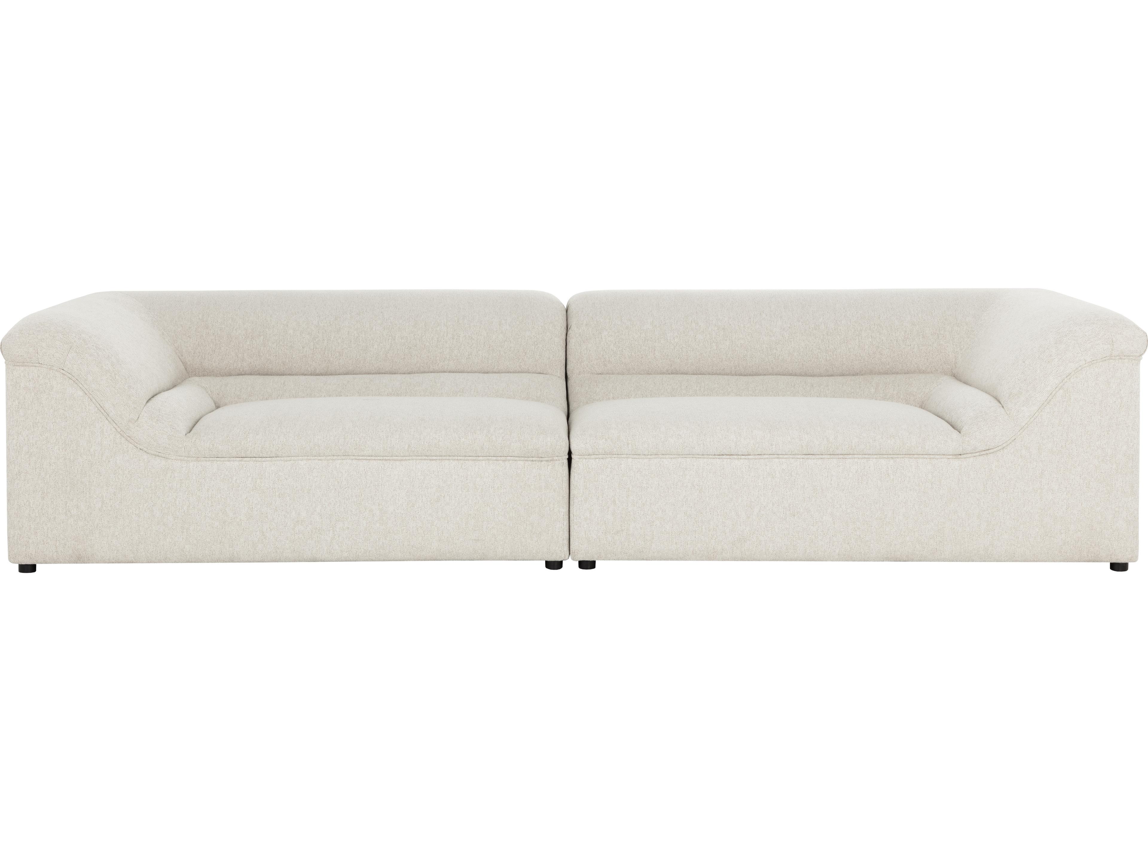 Gladys Taupe Beige Upholstered Sofa