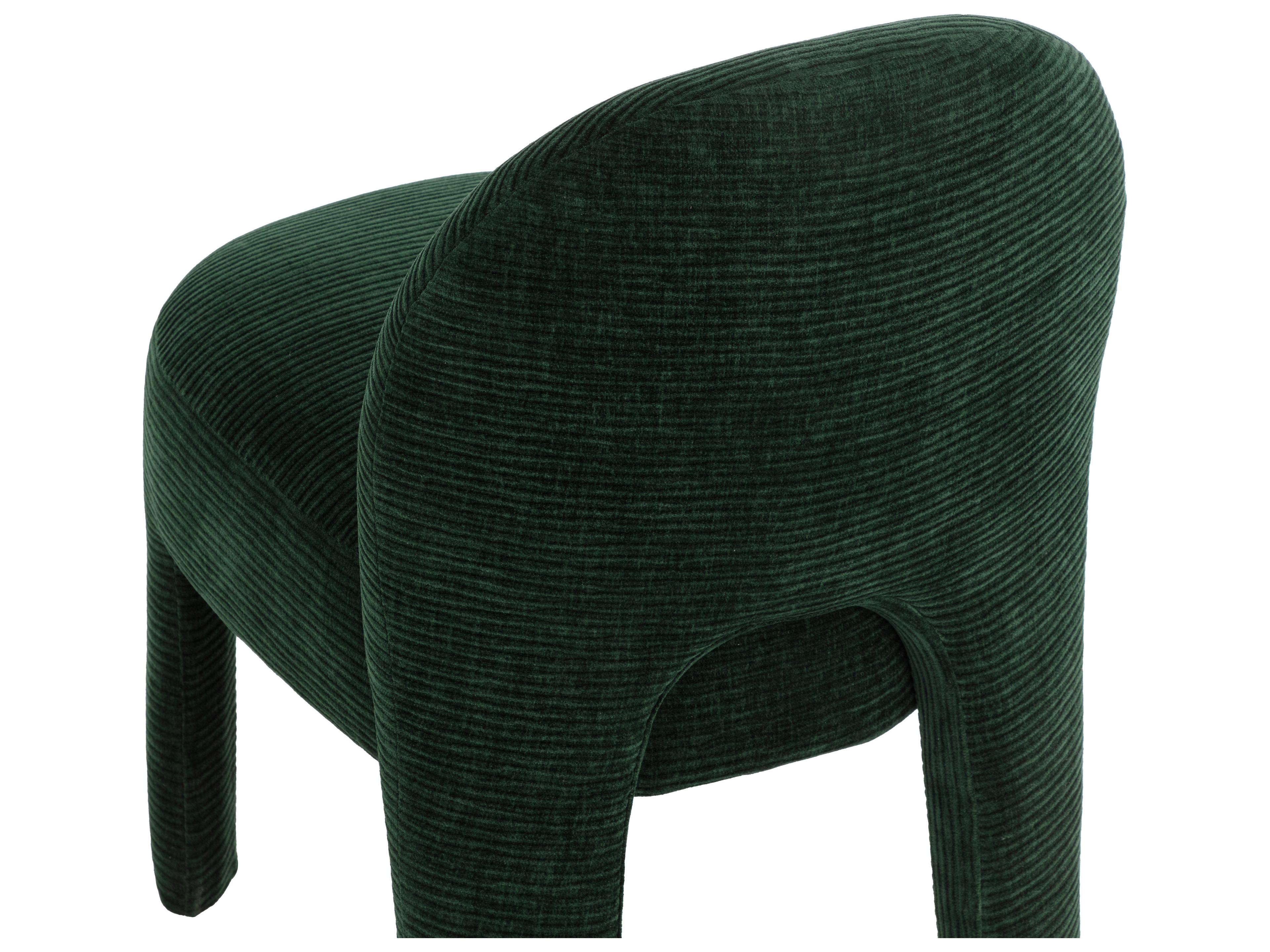 Sunpan Myrtle Green Upholstered Armless Dining Chair