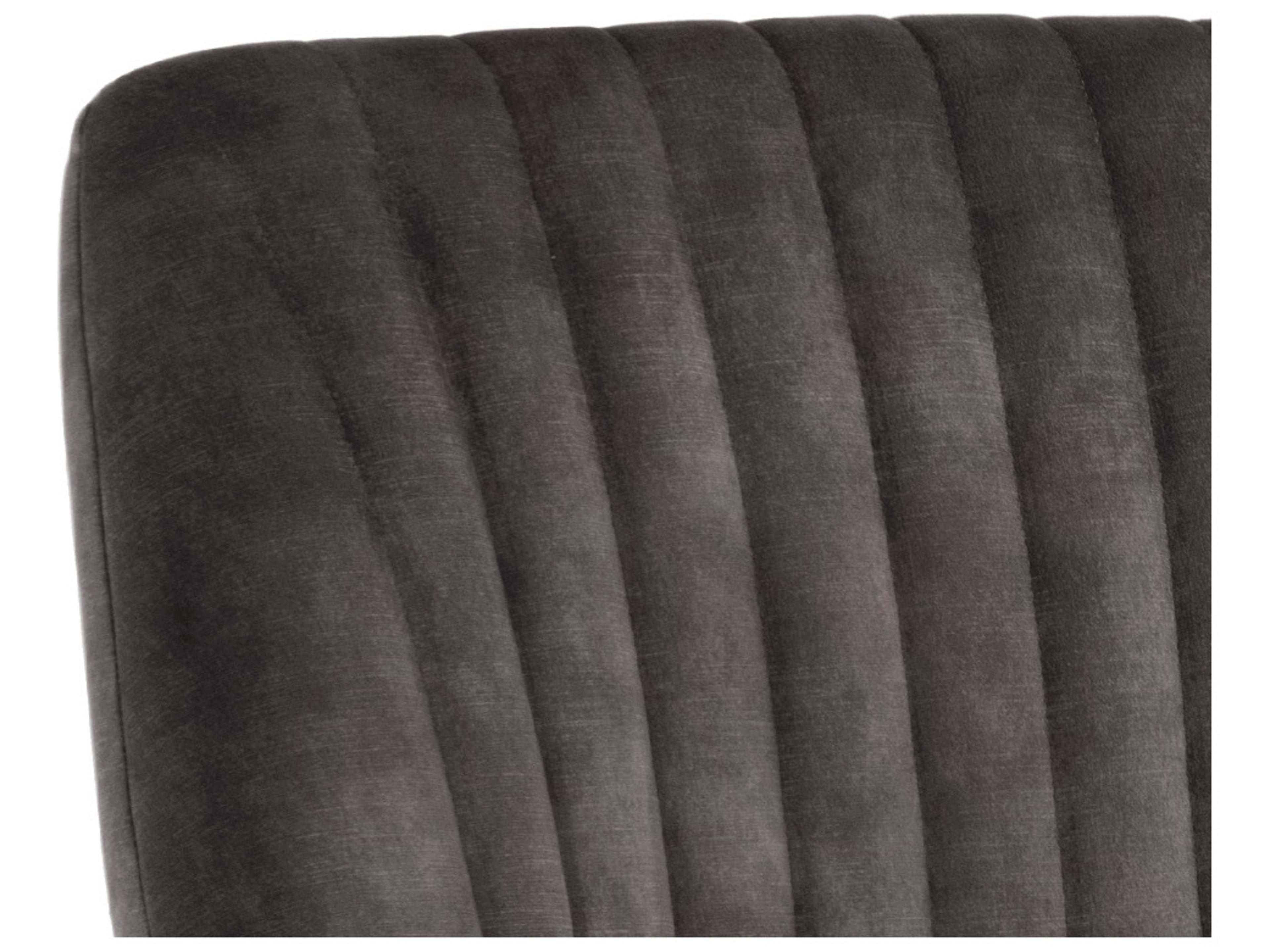 Sunpan Chardon Black Upholstered Armless Dining Chair