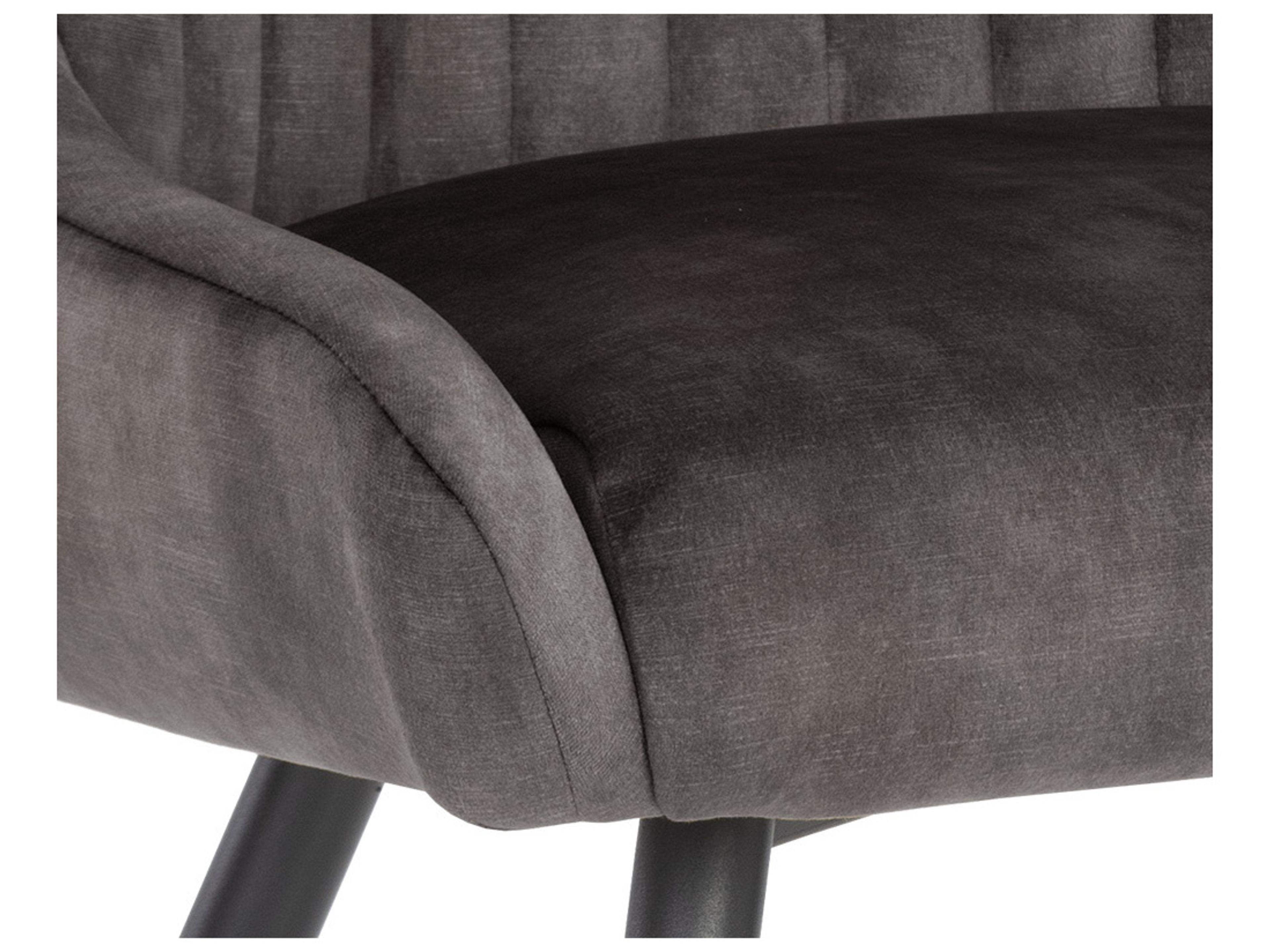 Sunpan Chardon Black Upholstered Armless Dining Chair