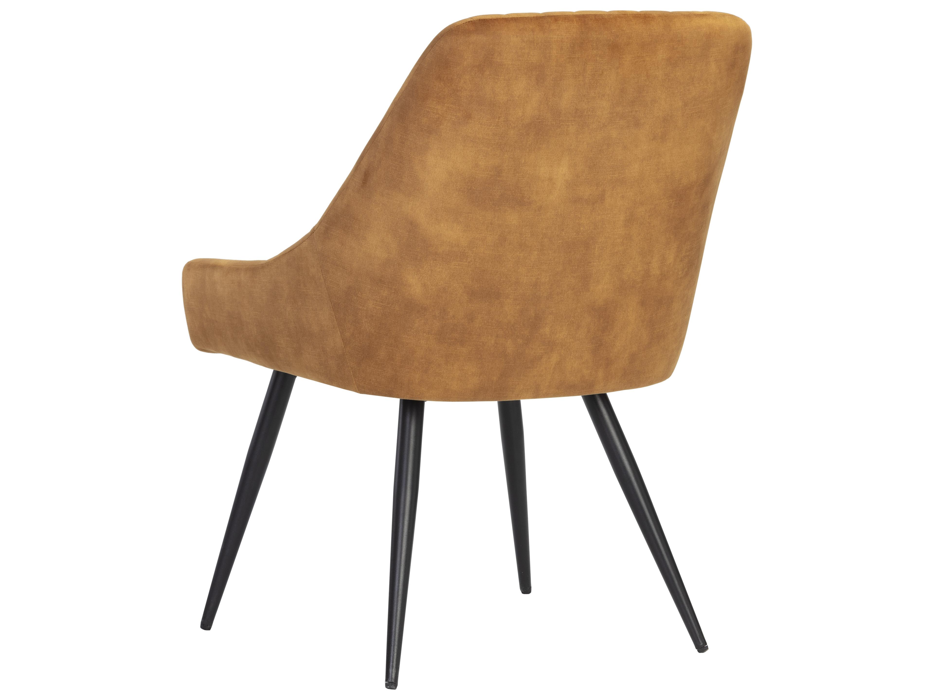 Sunpan Chardon Gold Upholstered Armless Dining Chair