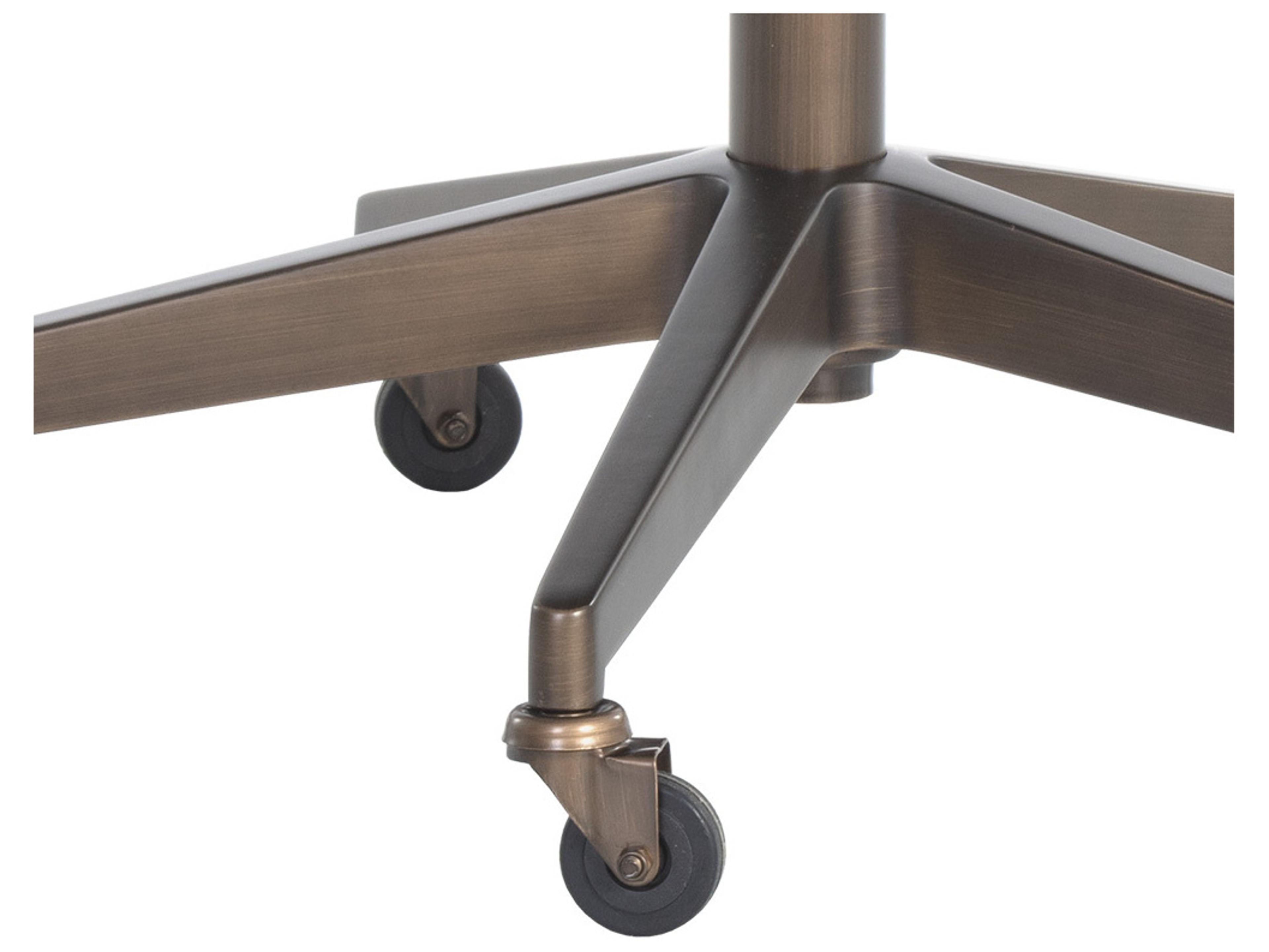 Sunpan Stinson White Faux Leather Adjustable Swivel Computer Office Chair