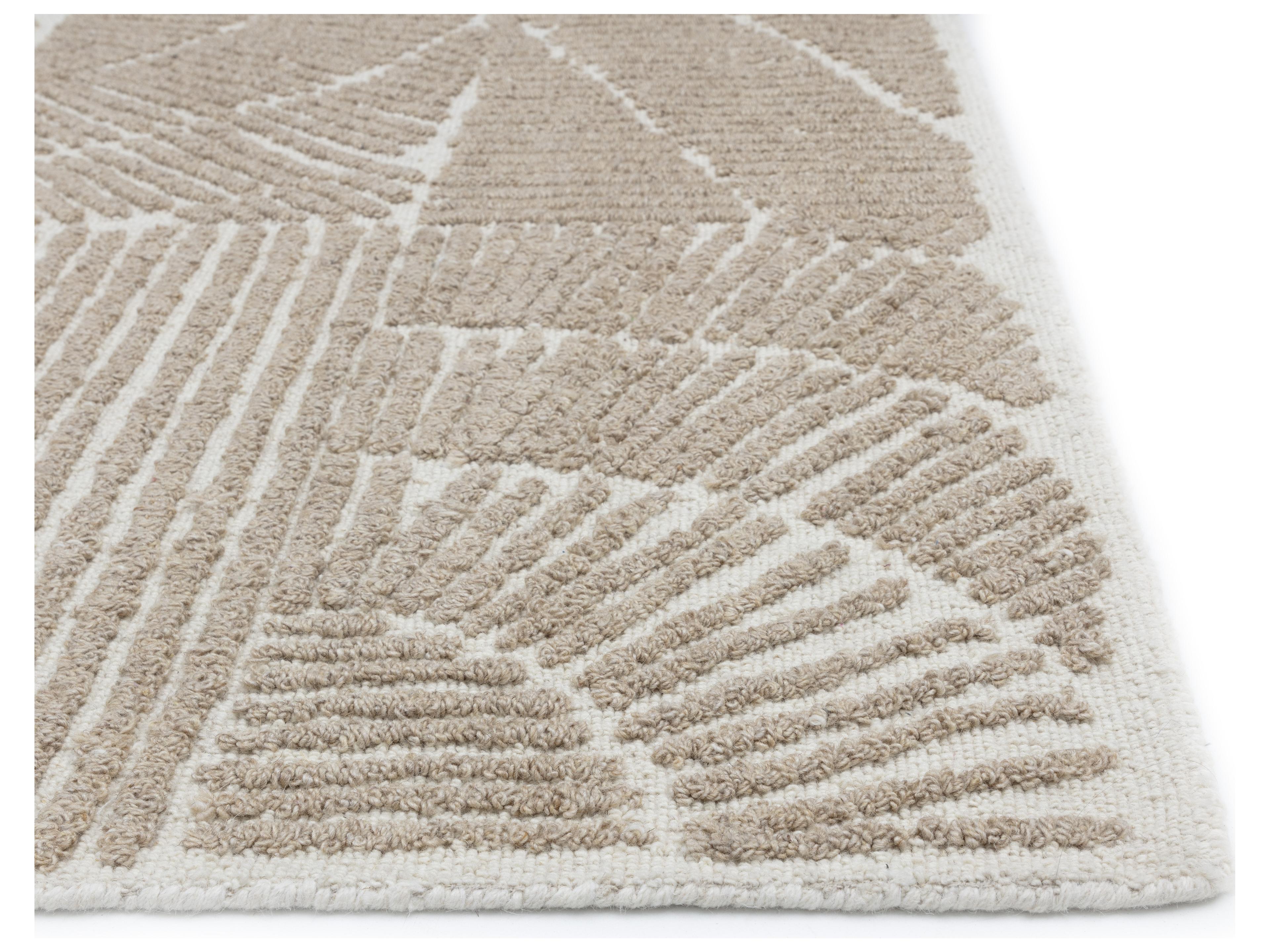 Sunpan Corinthia Hand-Tufted Rug in Ivory/Beige in 8 ' x 10'
