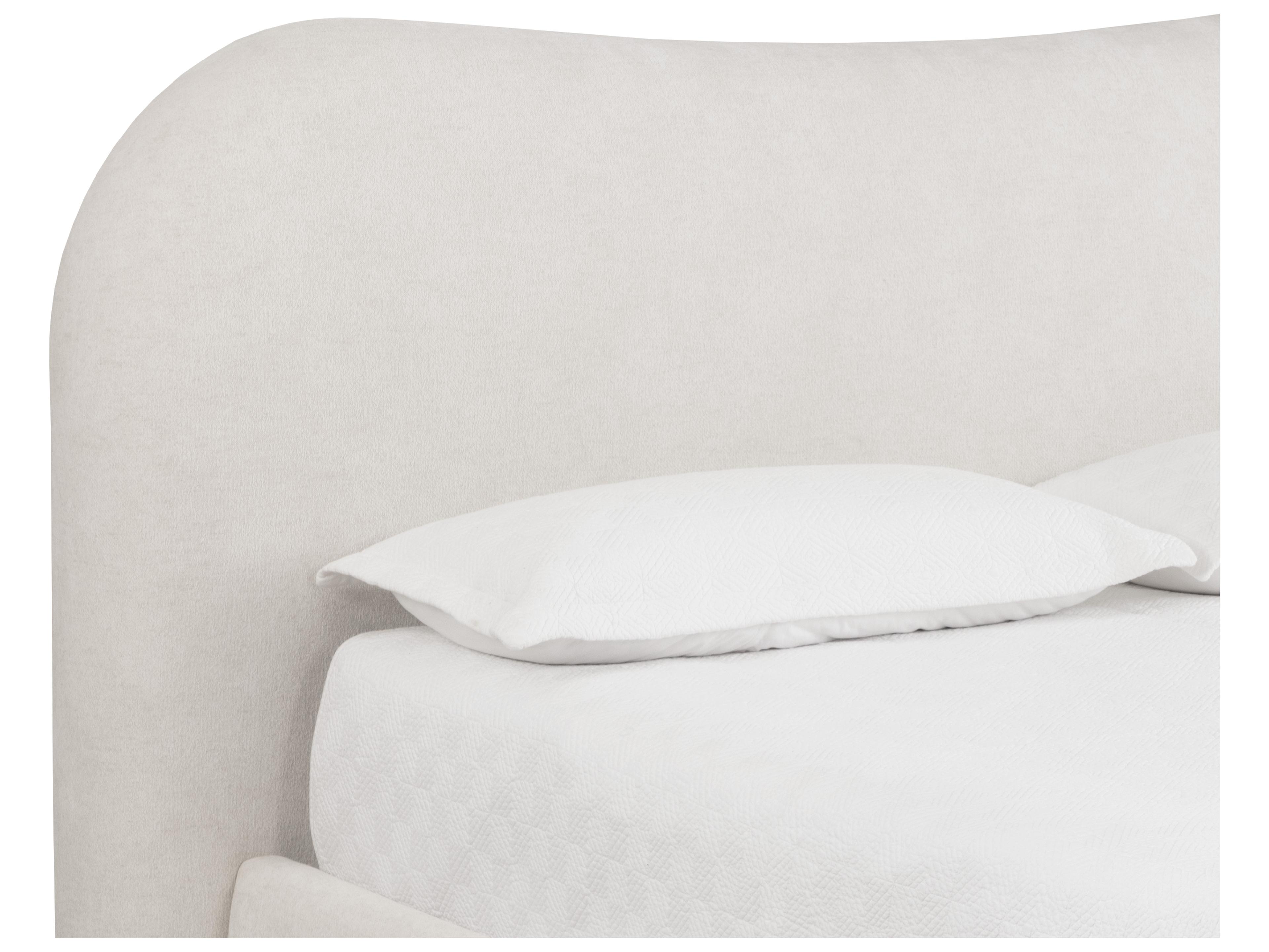 Sunpan Knowles Bed in King in Eclipse White