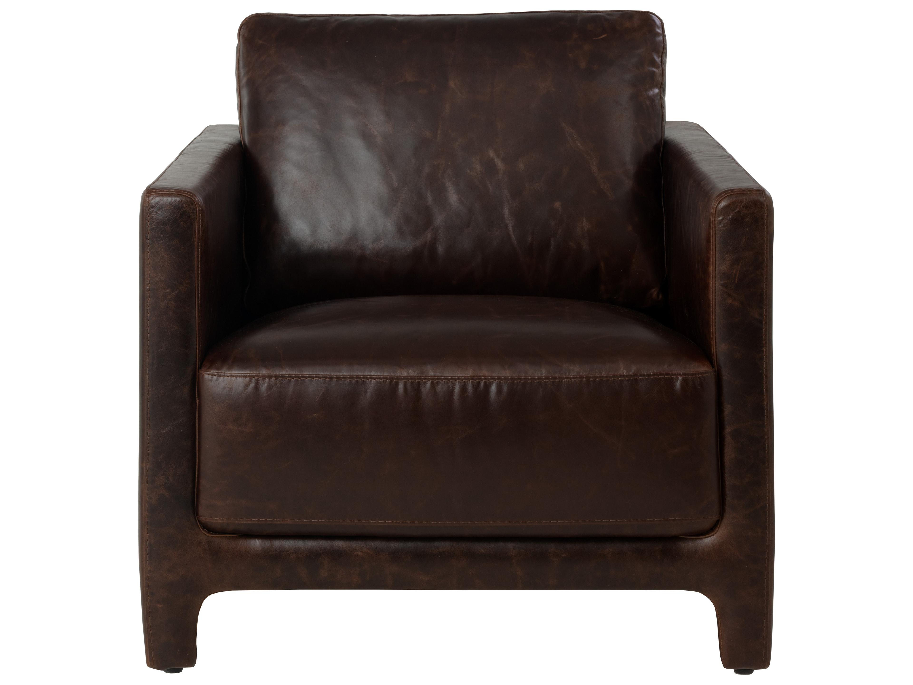 Sunpan Rodney Brown Leather Club Chair