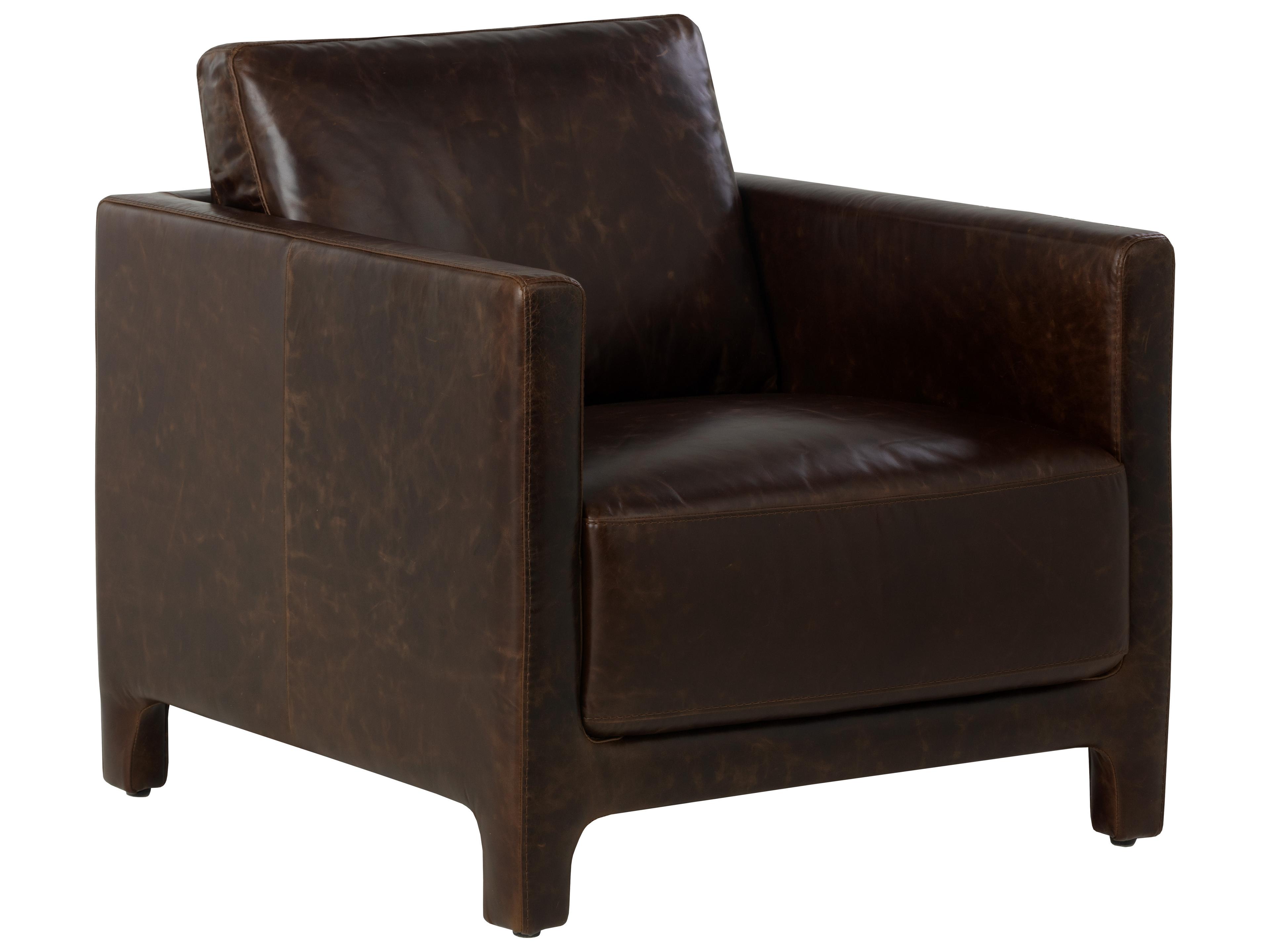 Rodney Brown Leather Club Chair