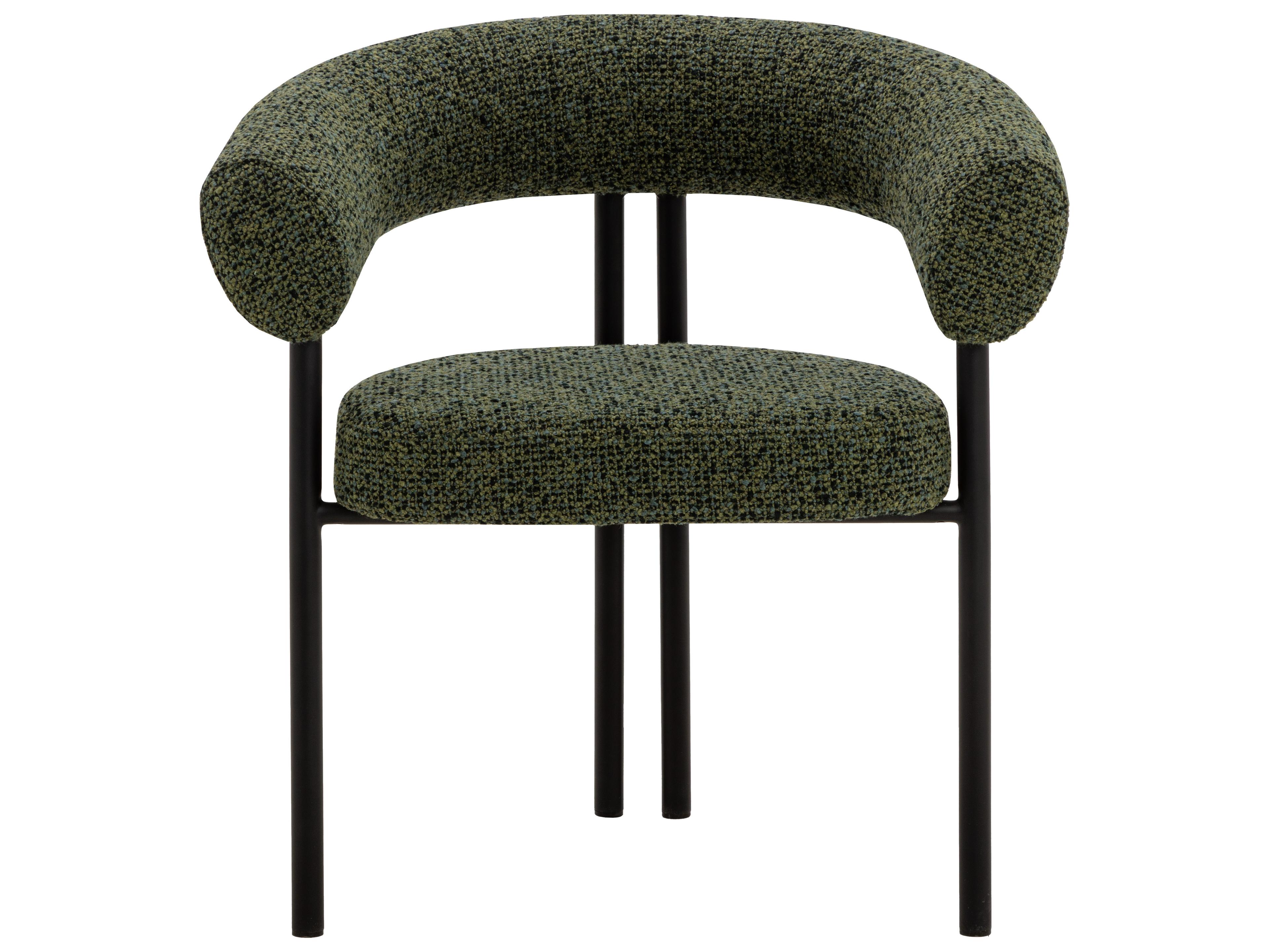 Sunpan Oniva Dining Armchair in Black in Noah Meadow