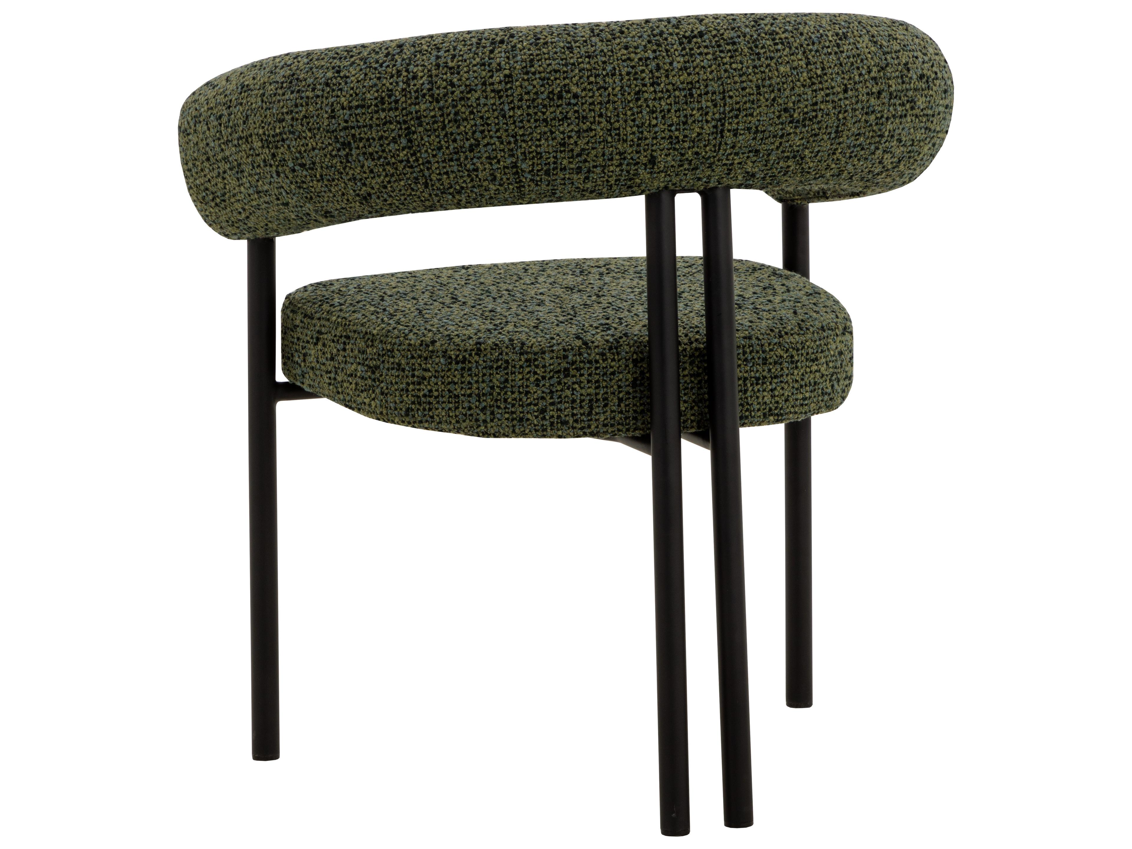 Sunpan Oniva Dining Armchair in Black in Noah Meadow