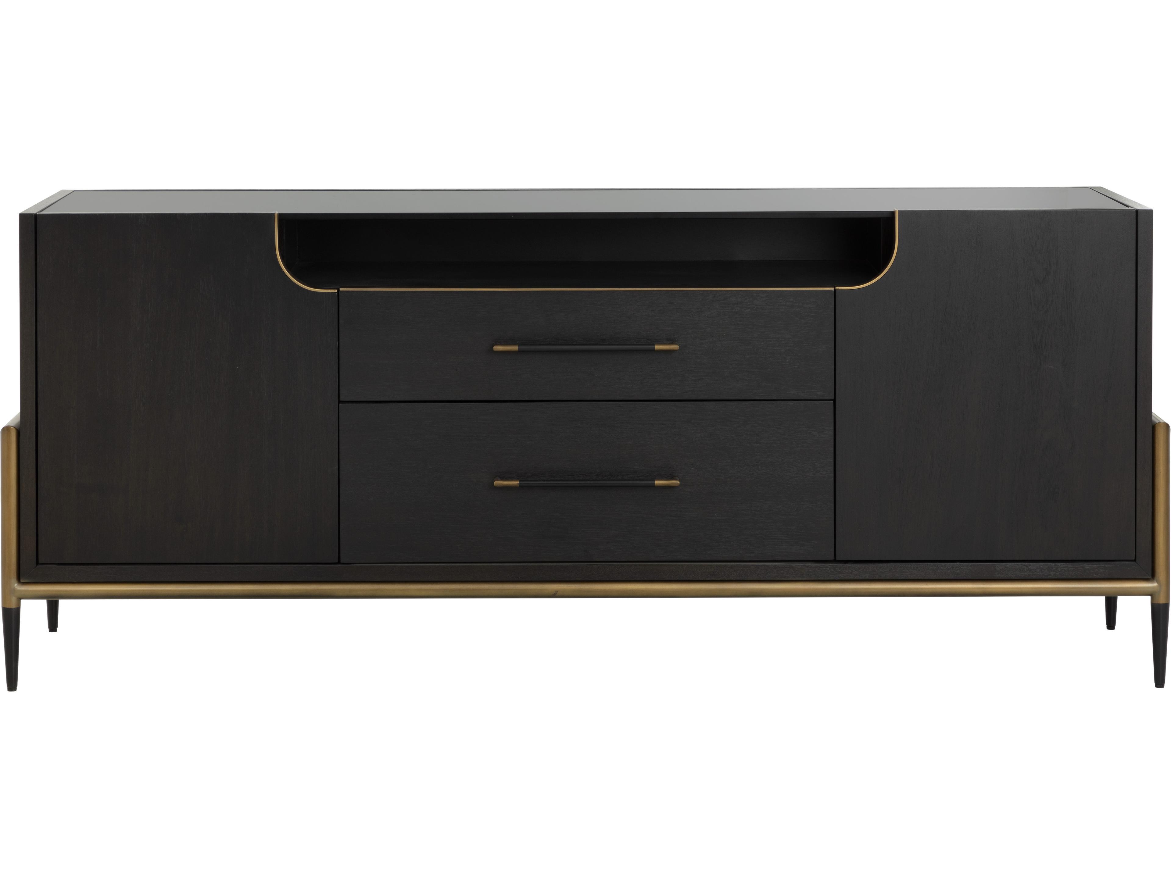 Sunpan Weldrick 76" Acacia Wood Brown Sideboard