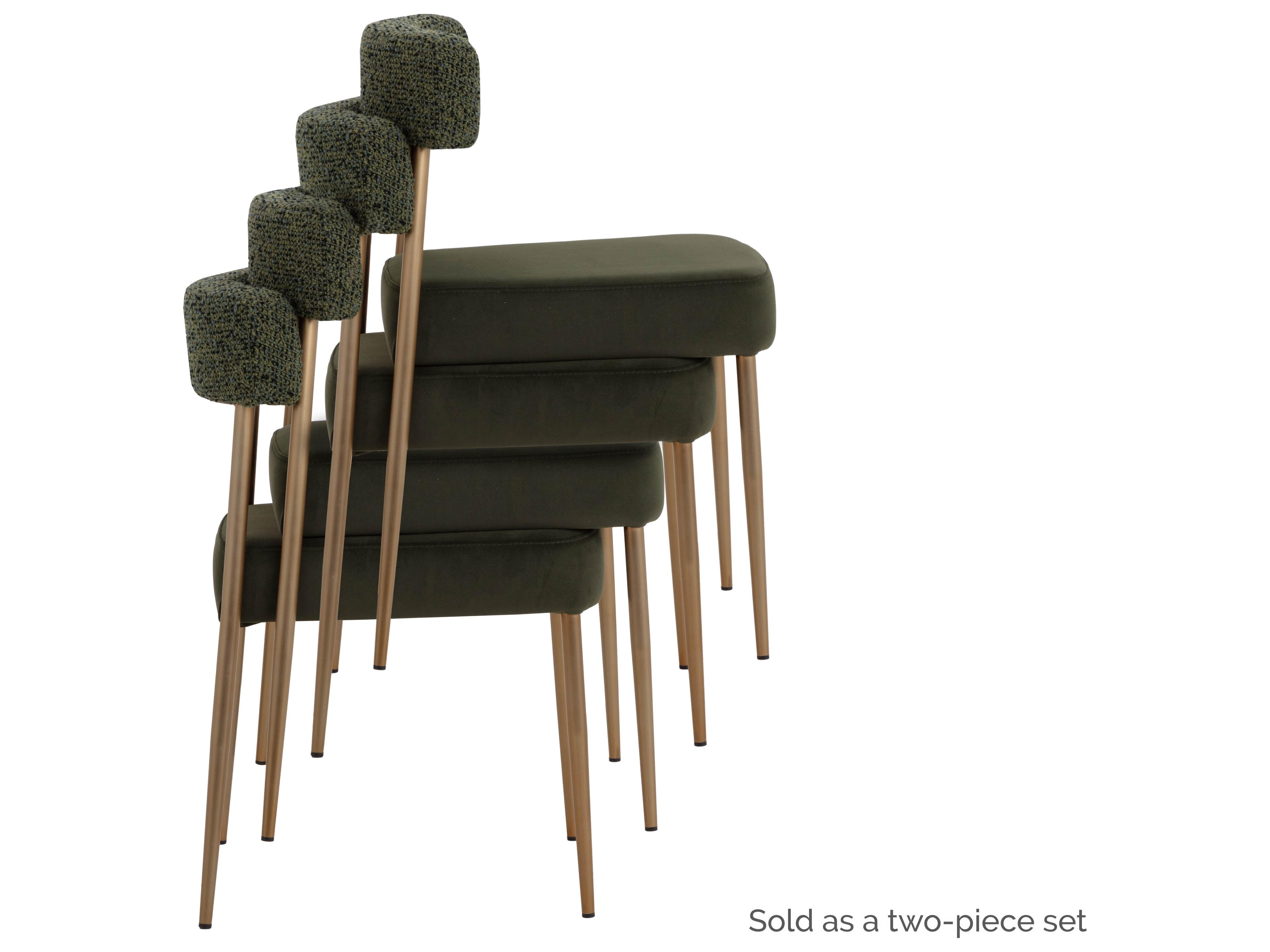 Sunpan Ashwin Stackable Dining Chair in Kona Backwoods / Noah Meadow